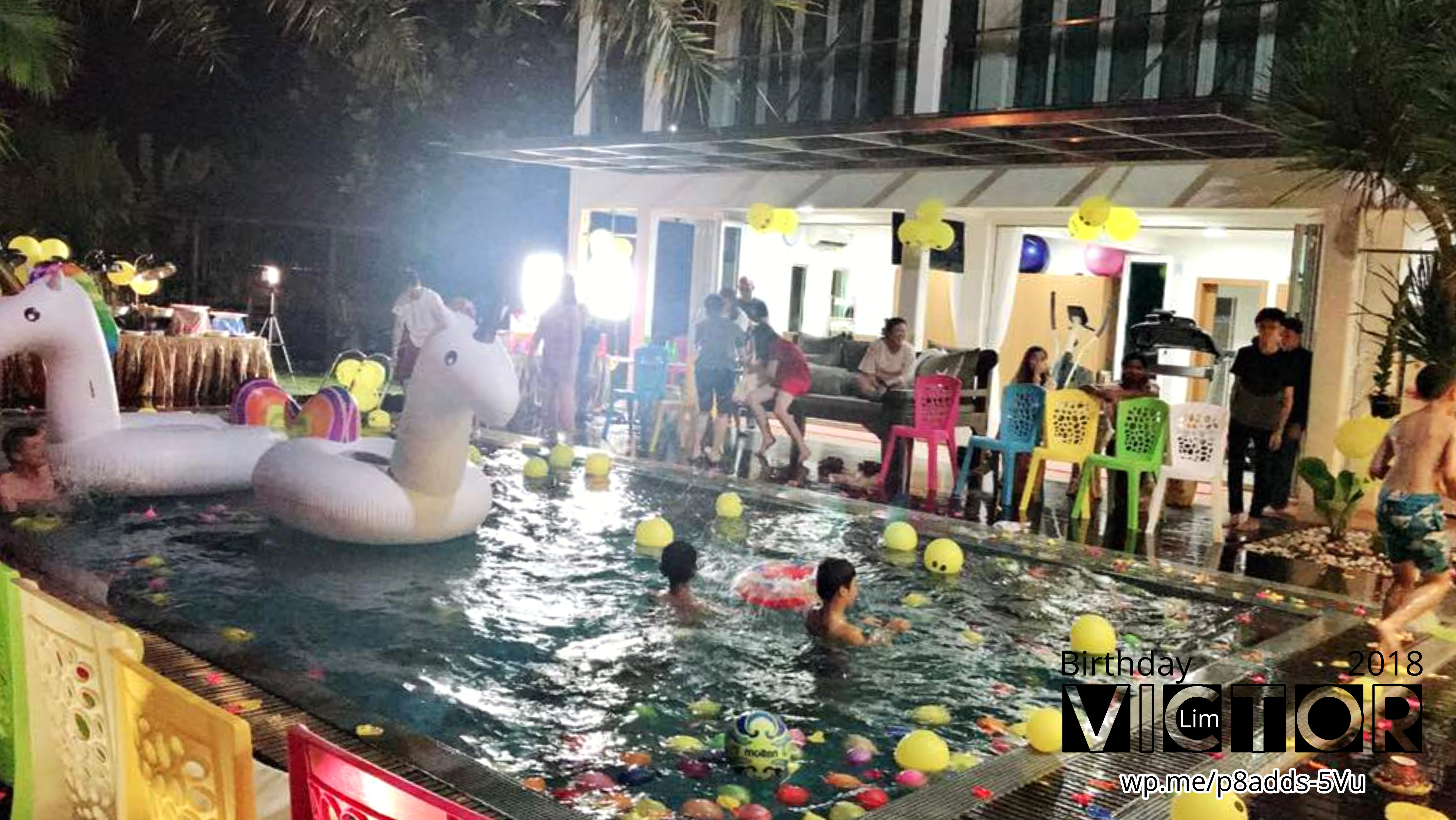 Victor Lim Birthday 2018 in Malaysia Party Buffet Swimming Fun A24