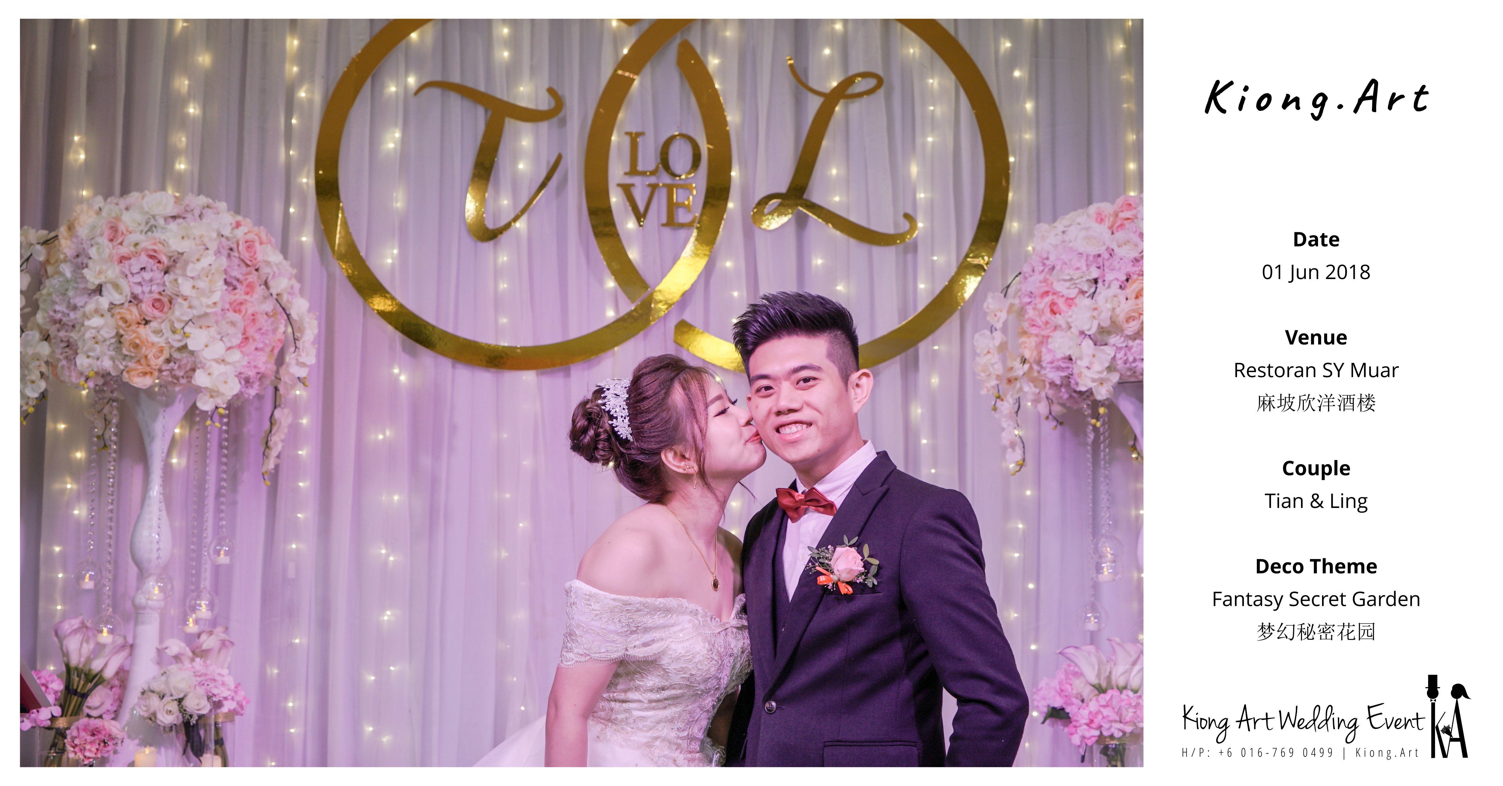 Kiong Art Wedding Event Kuala Lumpur Malaysia Event and Wedding Decoration Company One-stop Wedding Planning Services Wedding Theme Fantasy Secret Garden Restoran SY Muar A03-51