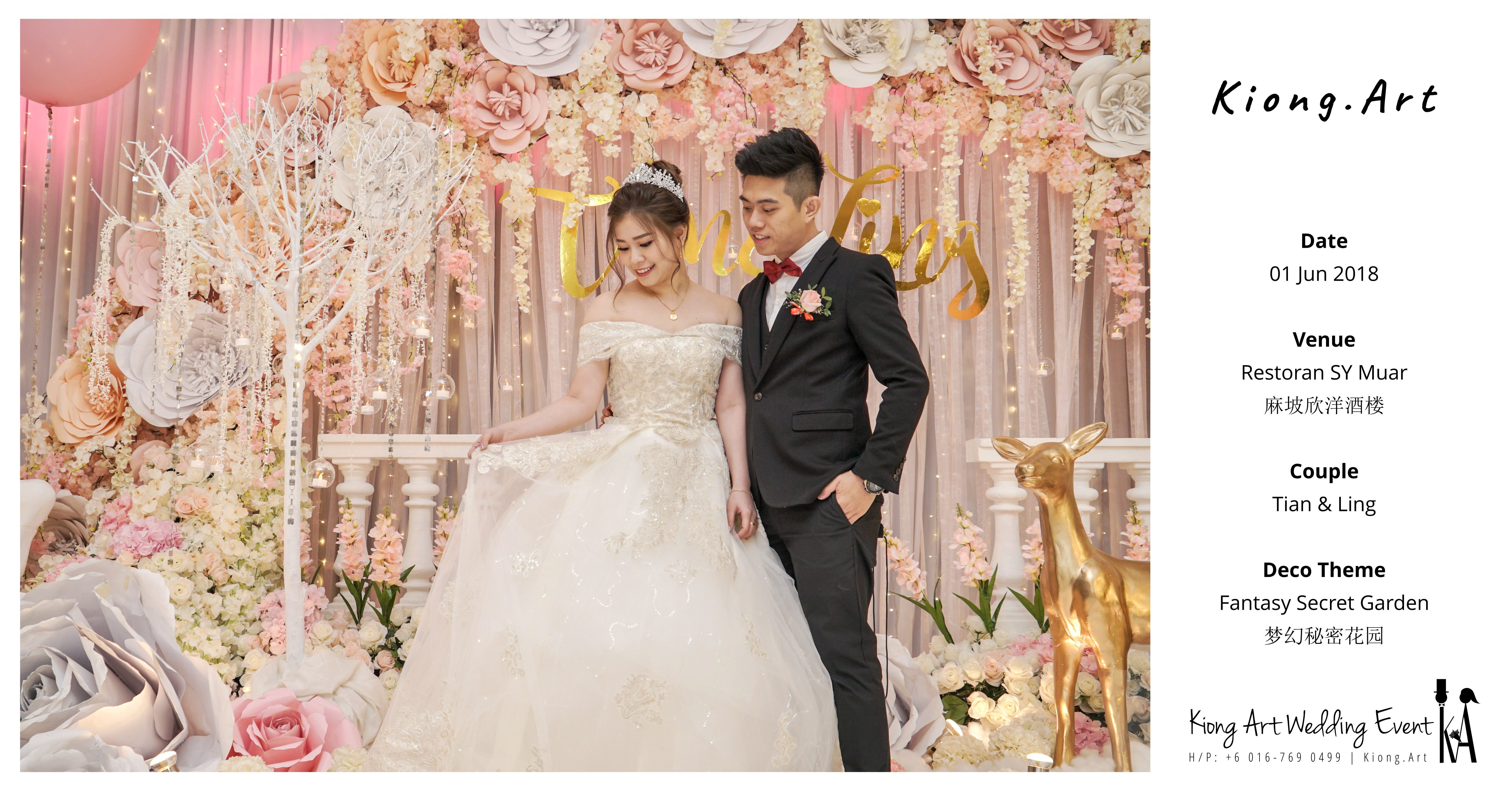 Kiong Art Wedding Event Kuala Lumpur Malaysia Event and Wedding Decoration Company One-stop Wedding Planning Services Wedding Theme Fantasy Secret Garden Restoran SY Muar A03-55