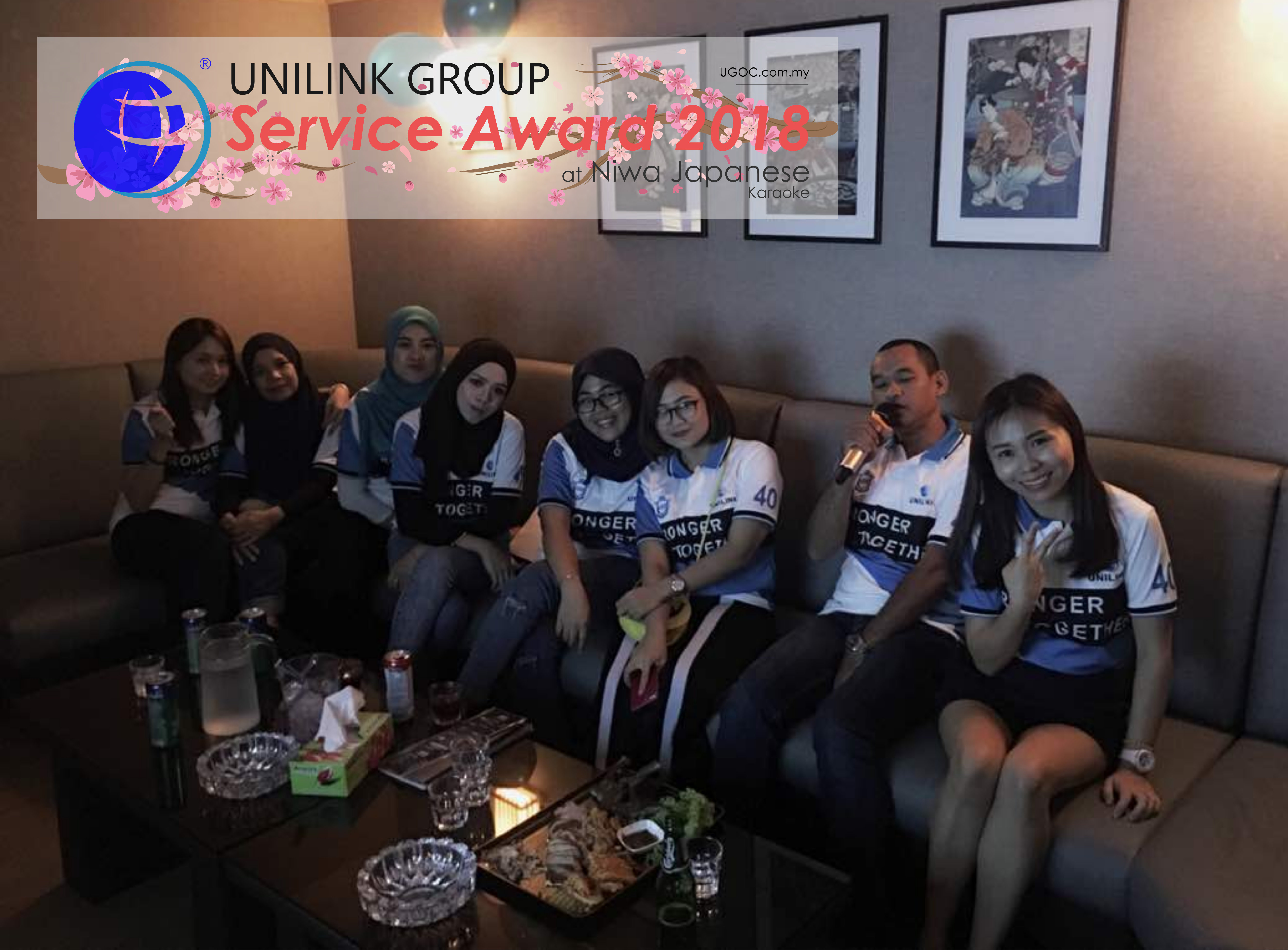 Unilink Group 5 and 10 Years Service Award Night 2018 from Agensi Pekerjaan Unilink Prospects Sdn Bhd at Niwa Japanese Karaoke 04