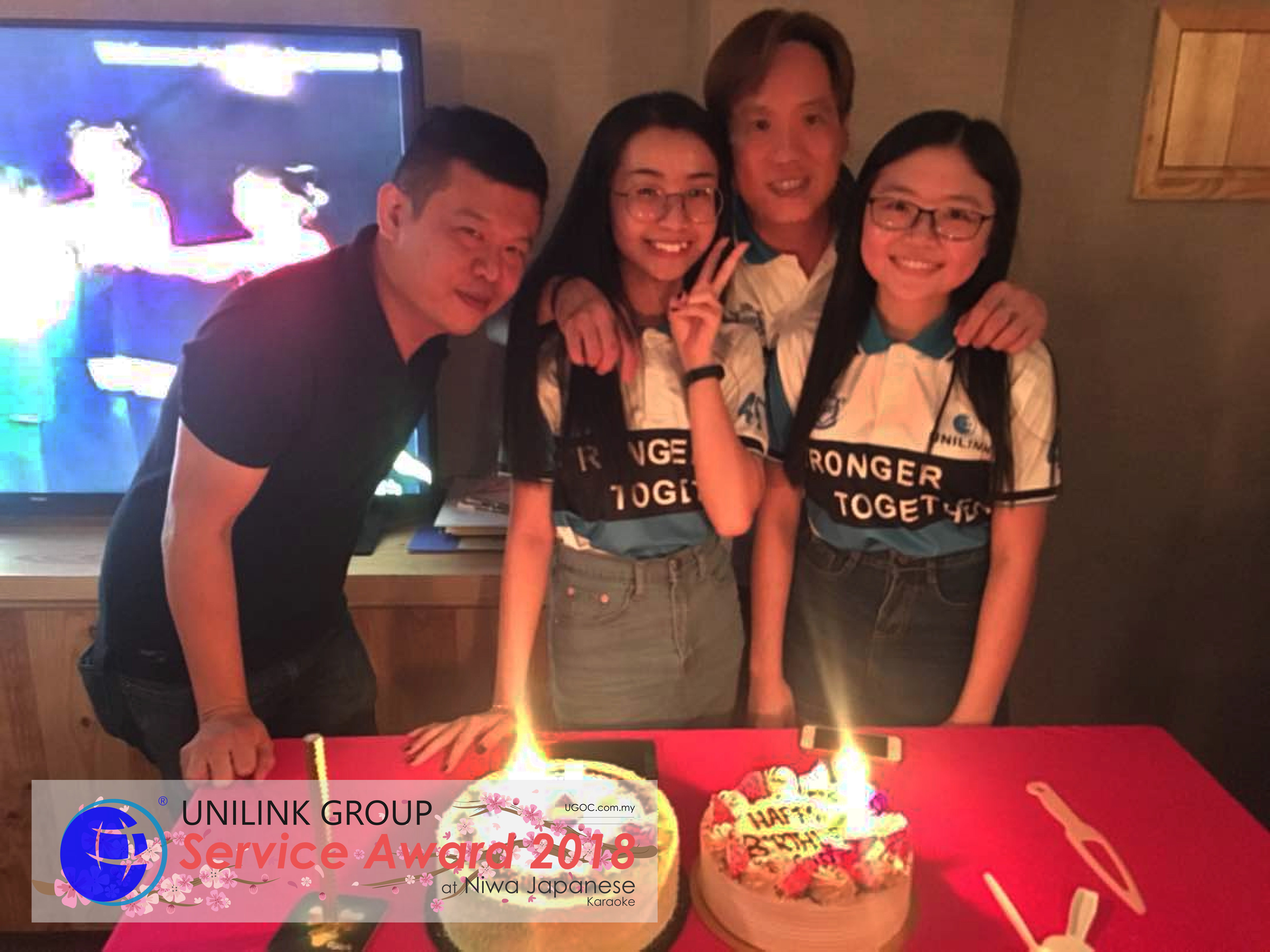 Unilink Group 5 and 10 Years Service Award Night 2018 from Agensi Pekerjaan Unilink Prospects Sdn Bhd at Niwa Japanese Karaoke 06