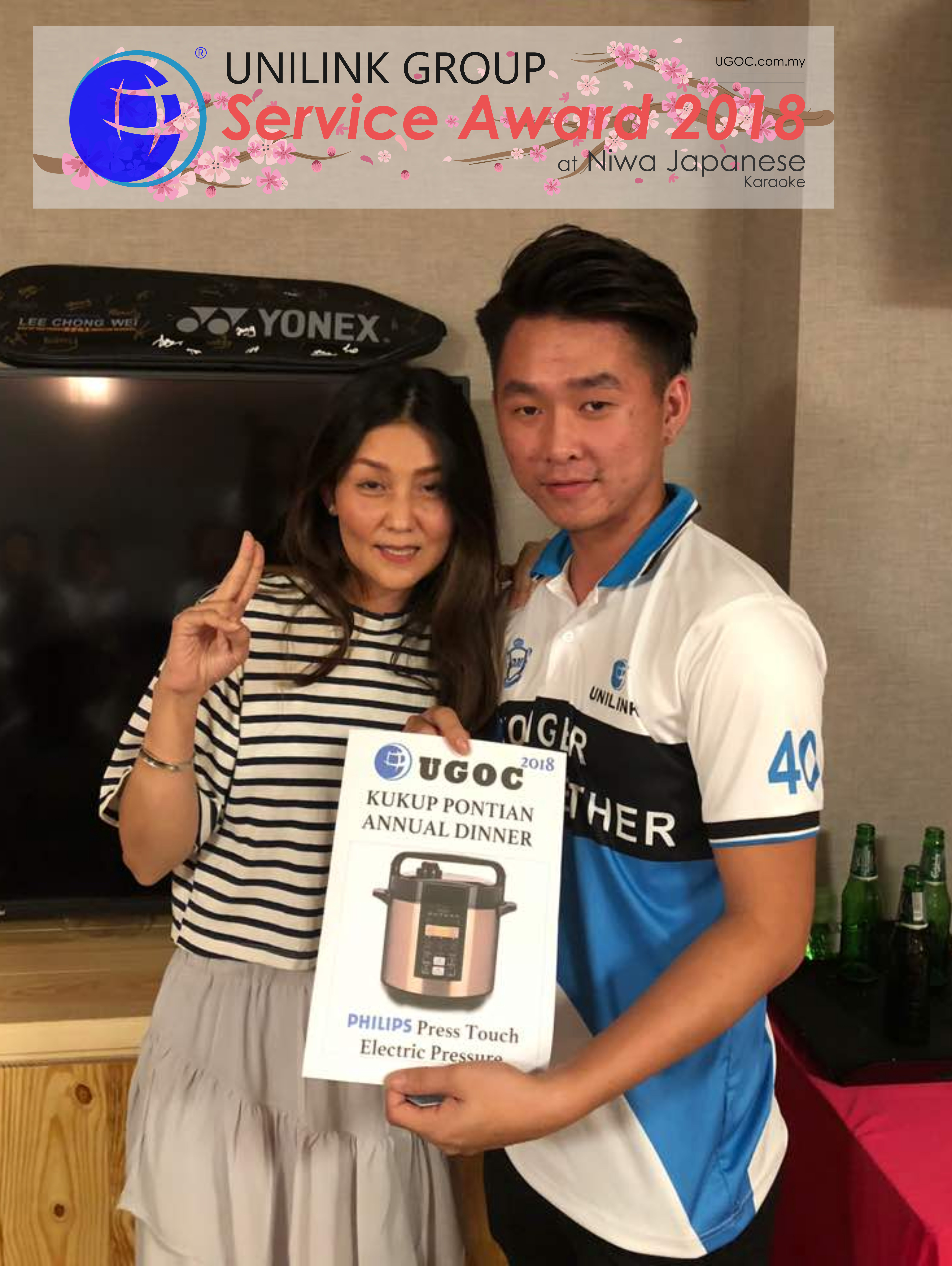 Unilink Group 5 and 10 Years Service Award Night 2018 from Agensi Pekerjaan Unilink Prospects Sdn Bhd at Niwa Japanese Karaoke 18