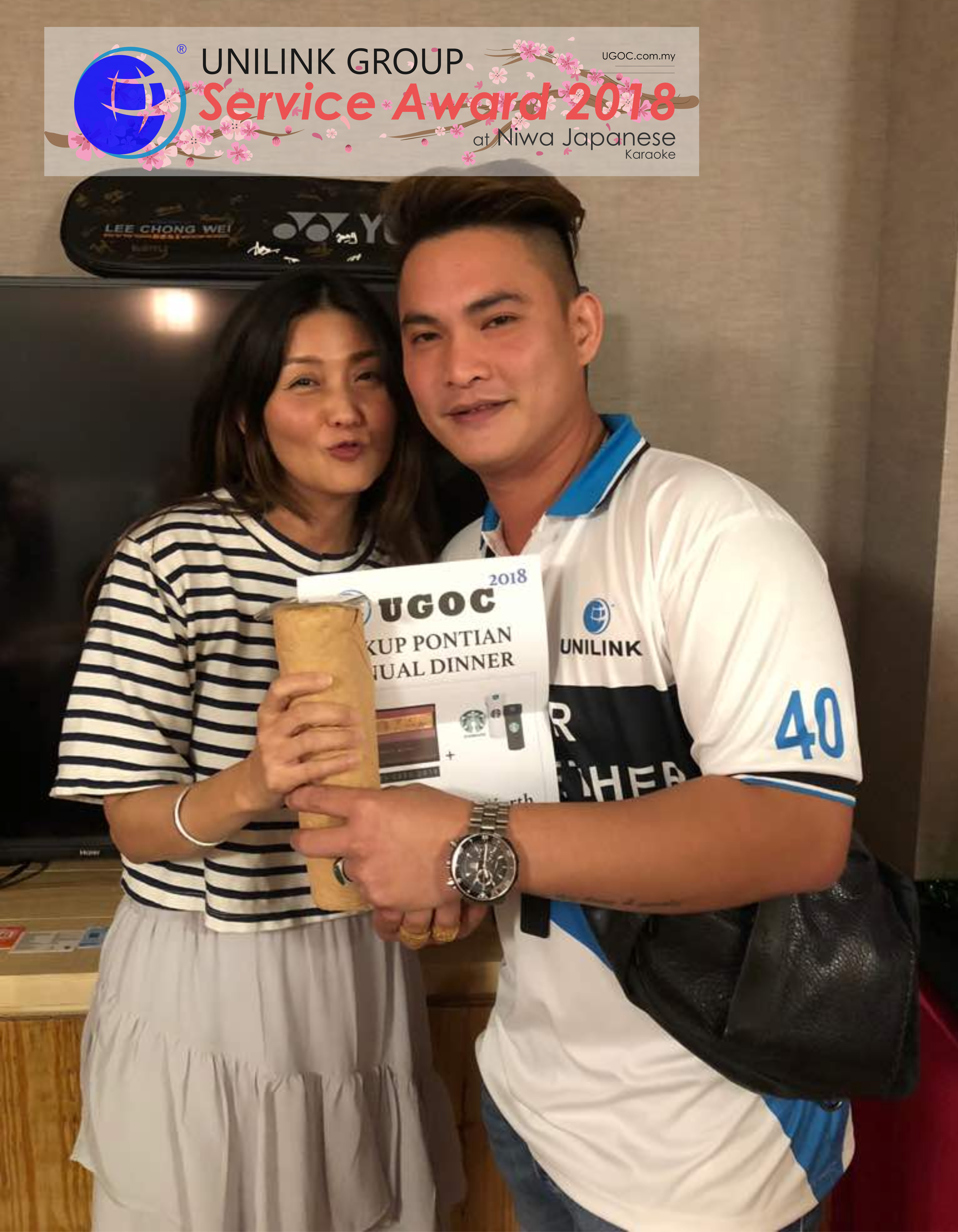 Unilink Group 5 and 10 Years Service Award Night 2018 from Agensi Pekerjaan Unilink Prospects Sdn Bhd at Niwa Japanese Karaoke 19