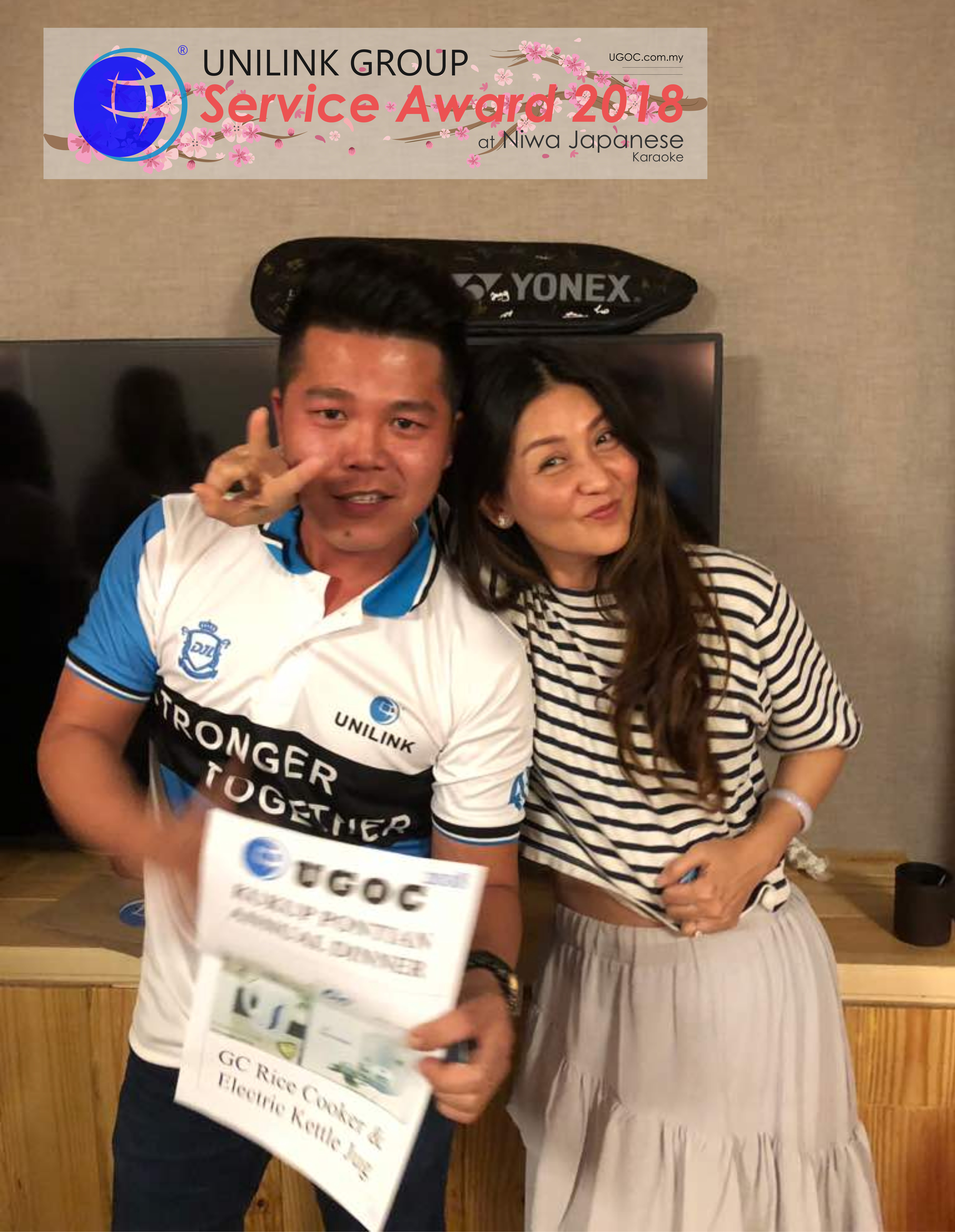 Unilink Group 5 and 10 Years Service Award Night 2018 from Agensi Pekerjaan Unilink Prospects Sdn Bhd at Niwa Japanese Karaoke 21