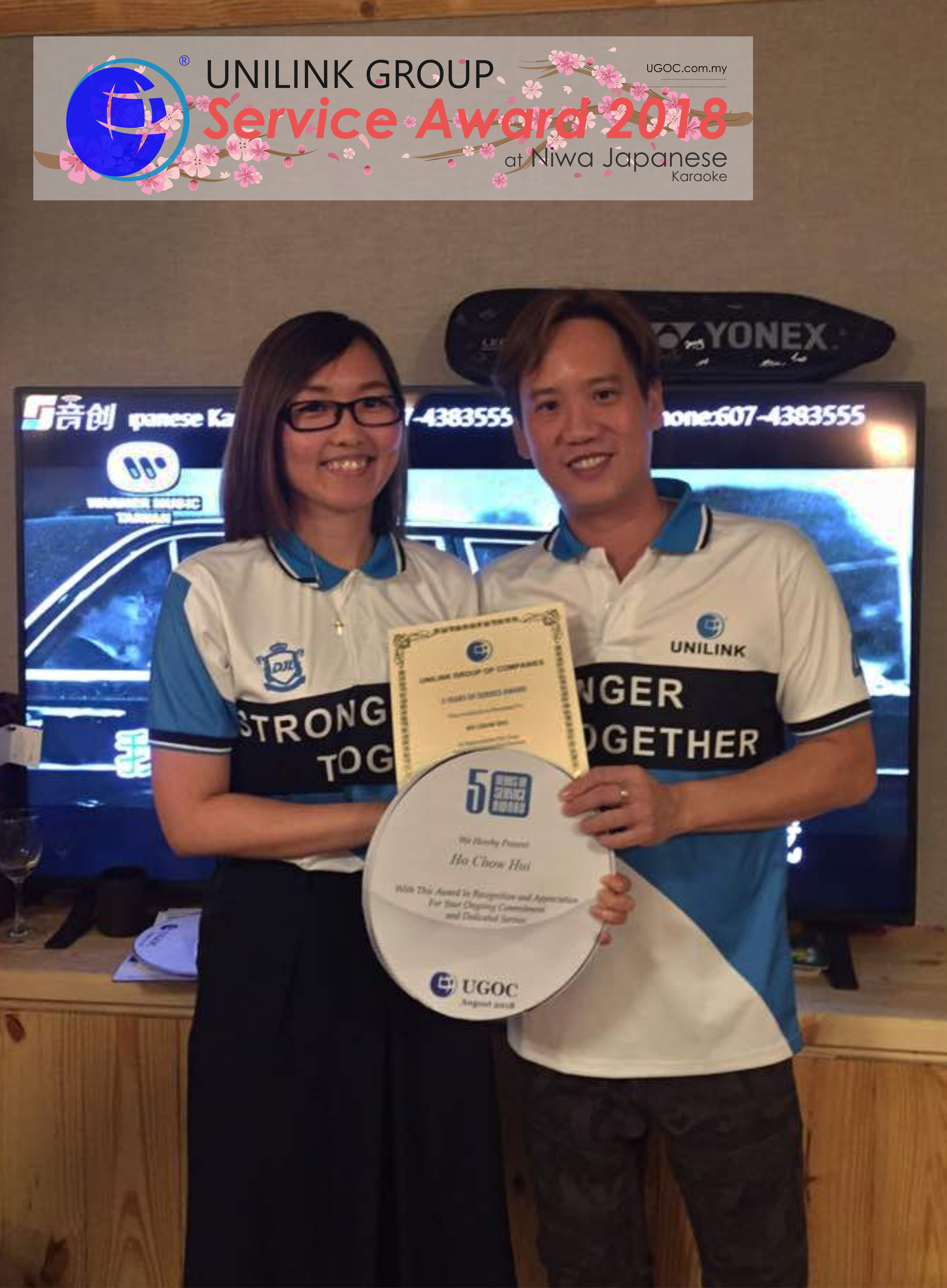 Unilink Group 5 and 10 Years Service Award Night 2018 from Agensi Pekerjaan Unilink Prospects Sdn Bhd at Niwa Japanese Karaoke 28