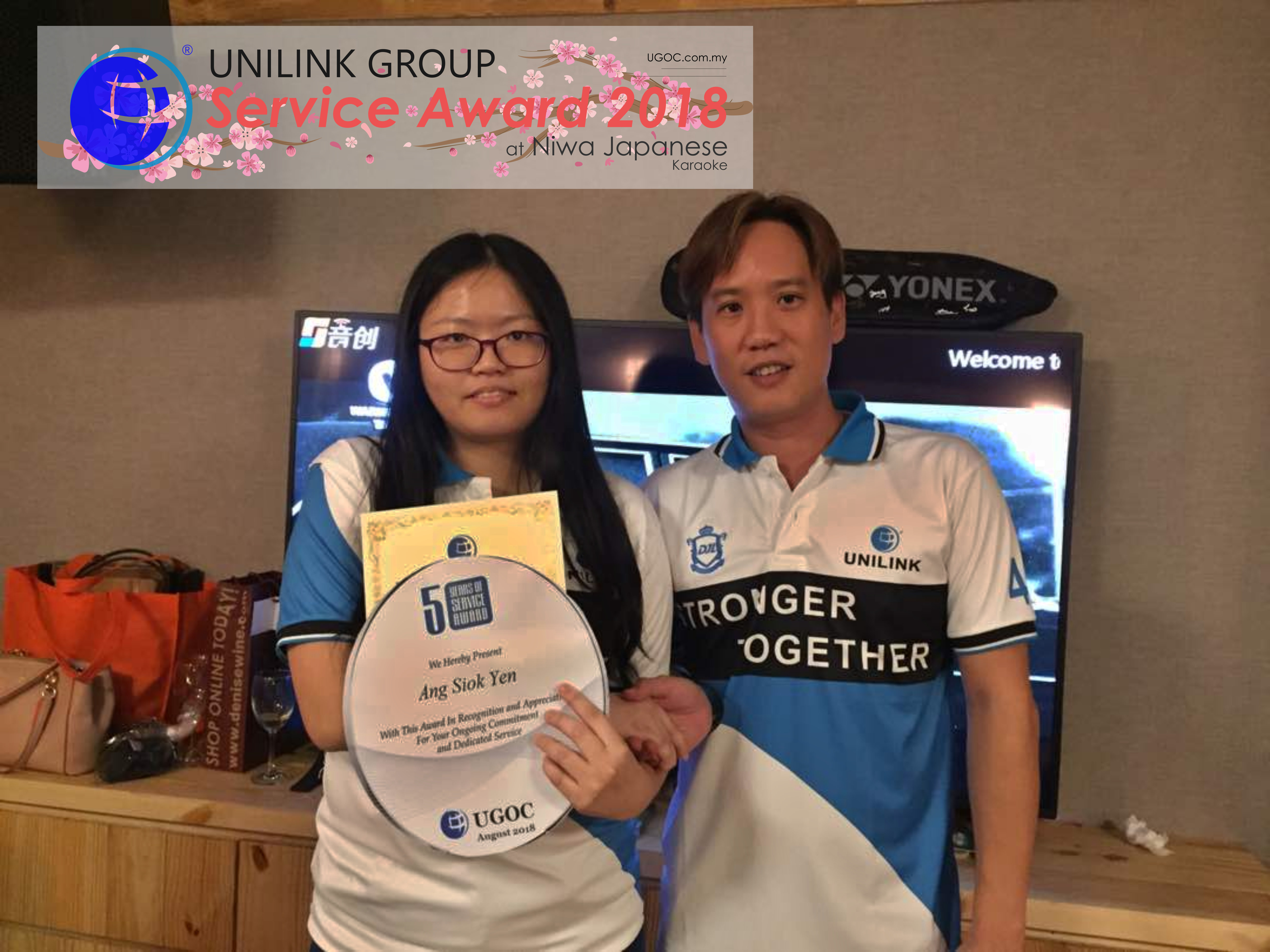 Unilink Group 5 and 10 Years Service Award Night 2018 from Agensi Pekerjaan Unilink Prospects Sdn Bhd at Niwa Japanese Karaoke 31