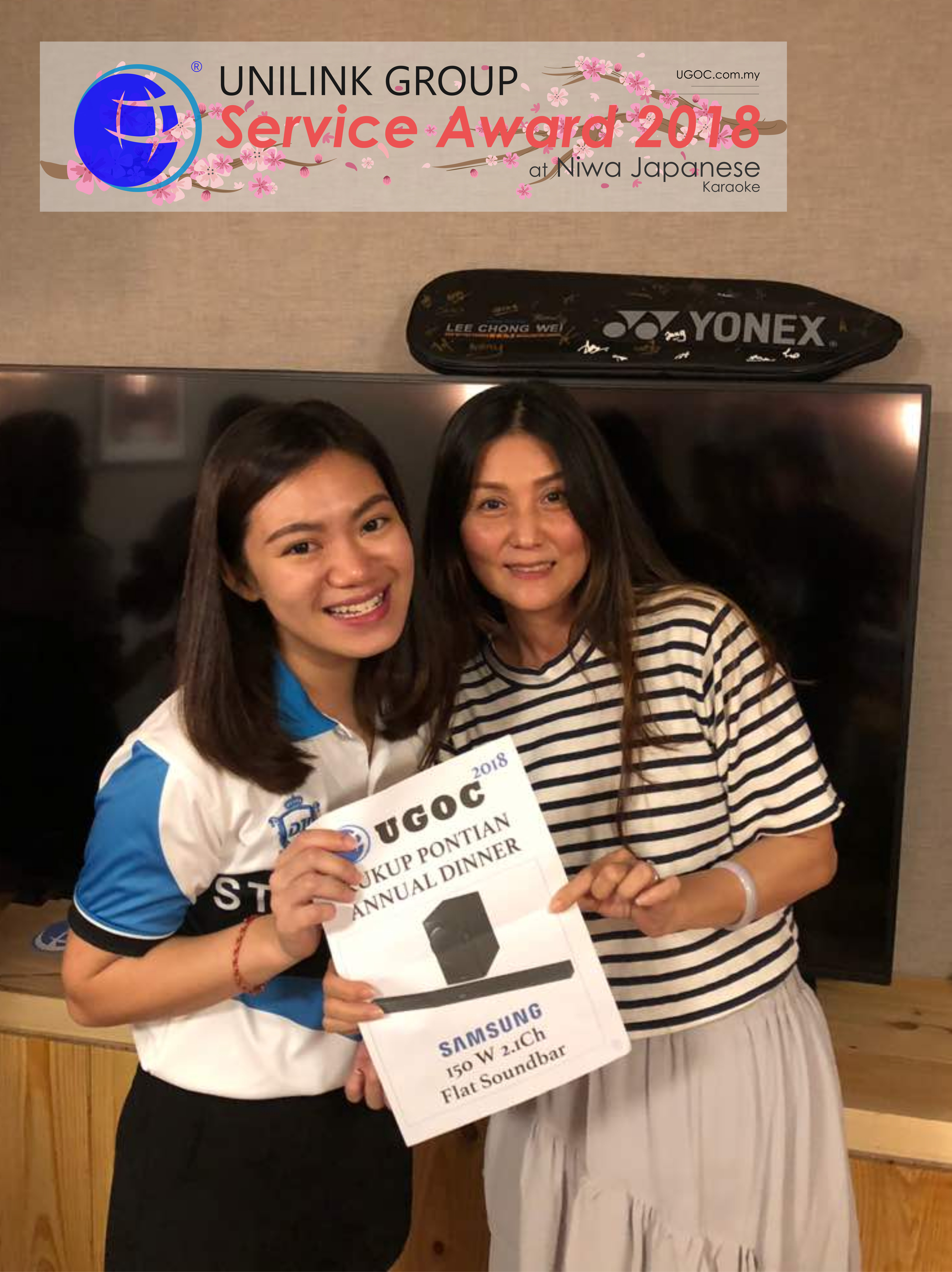 Unilink Group 5 and 10 Years Service Award Night 2018 from Agensi Pekerjaan Unilink Prospects Sdn Bhd at Niwa Japanese Karaoke 45