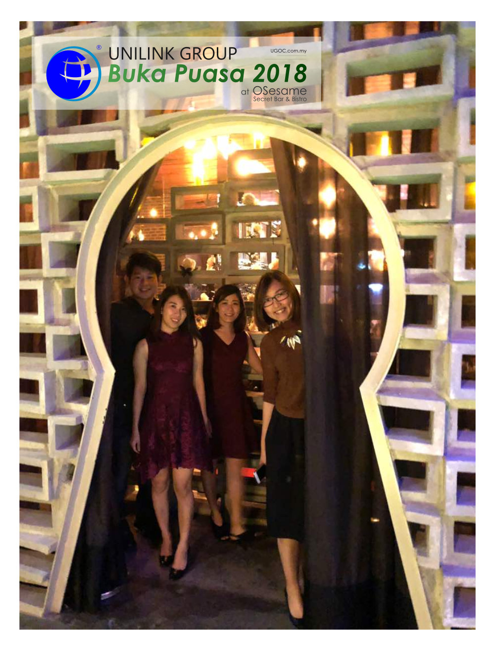 Unilink Group Buka Puasa Dinner 2018 Selamat Hari Raya Aidilfitri from Agensi Pekerjaan Unilink Prospects Sdn Bhd at Osesame Secret Bar and Bistro 27