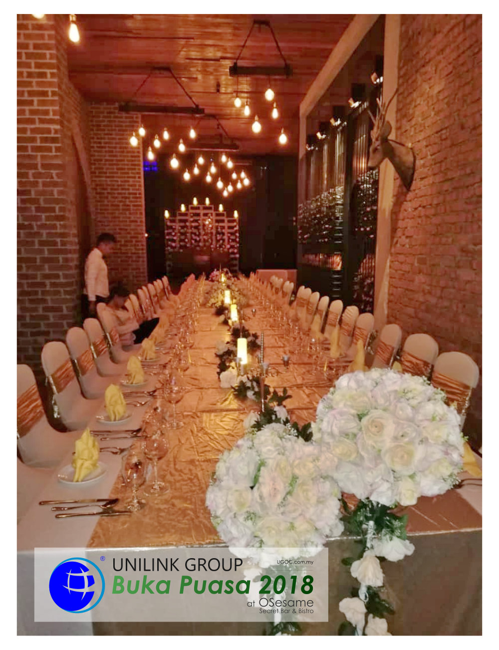 Unilink Group Buka Puasa Dinner 2018 Selamat Hari Raya Aidilfitri from Agensi Pekerjaan Unilink Prospects Sdn Bhd at Osesame Secret Bar and Bistro 47