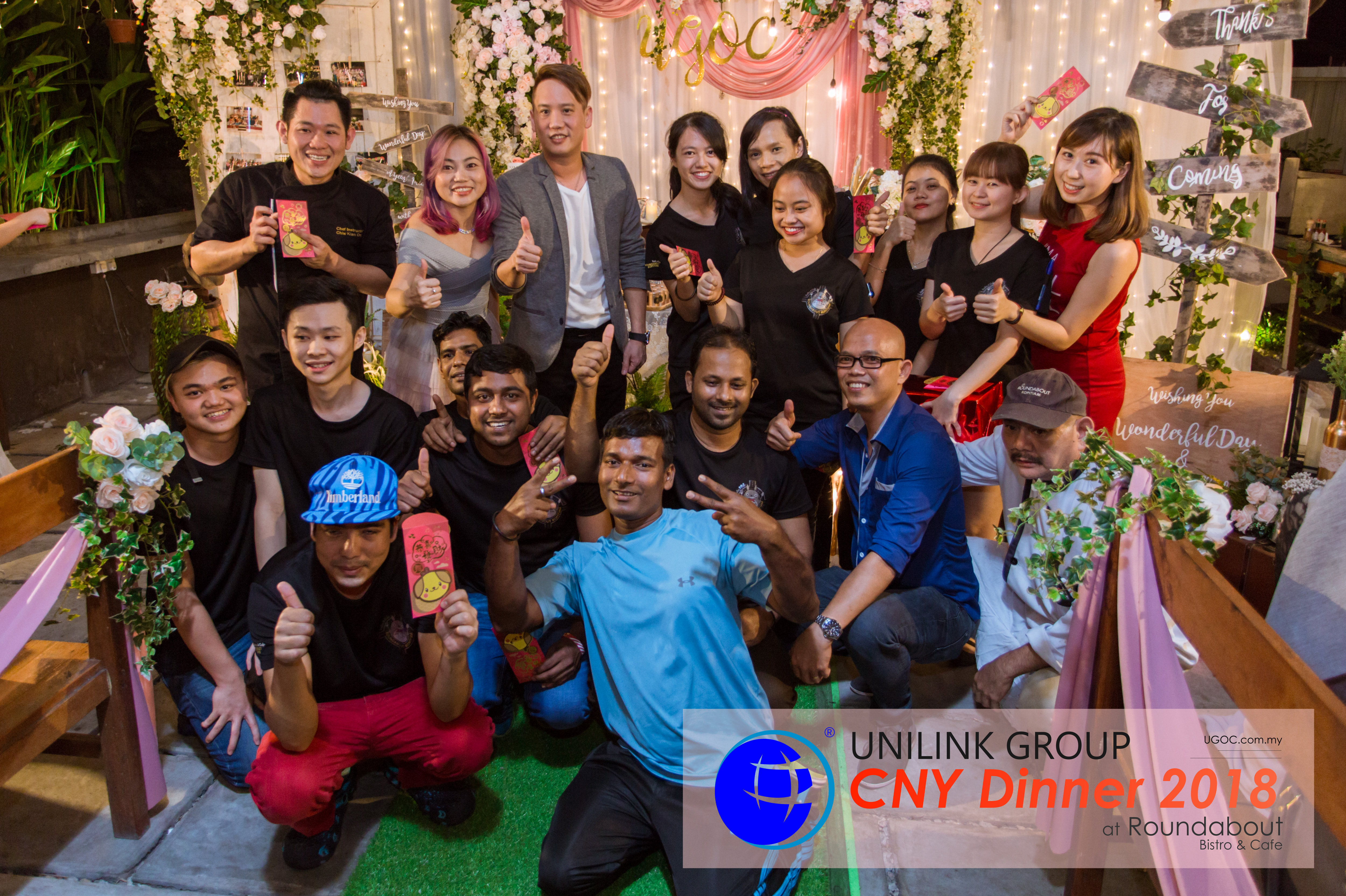 Unilink Group Chinese New Year Dinner 2018 from Agensi Pekerjaan Unilink Prospects Sdn Bhd at Roundabout Bisrto and Cafe 12