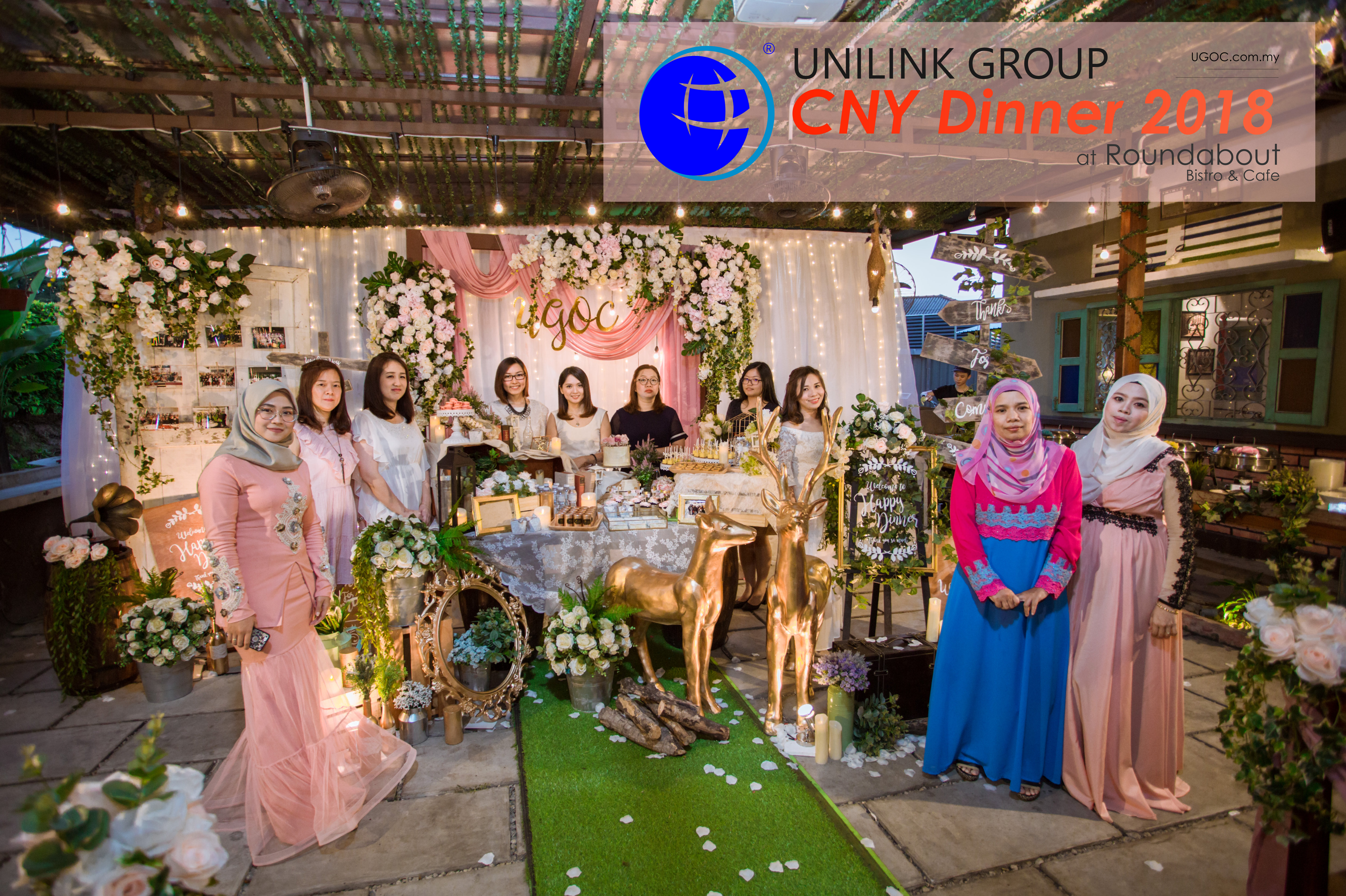 Unilink Group Chinese New Year Dinner 2018 from Agensi Pekerjaan Unilink Prospects Sdn Bhd at Roundabout Bisrto and Cafe 13