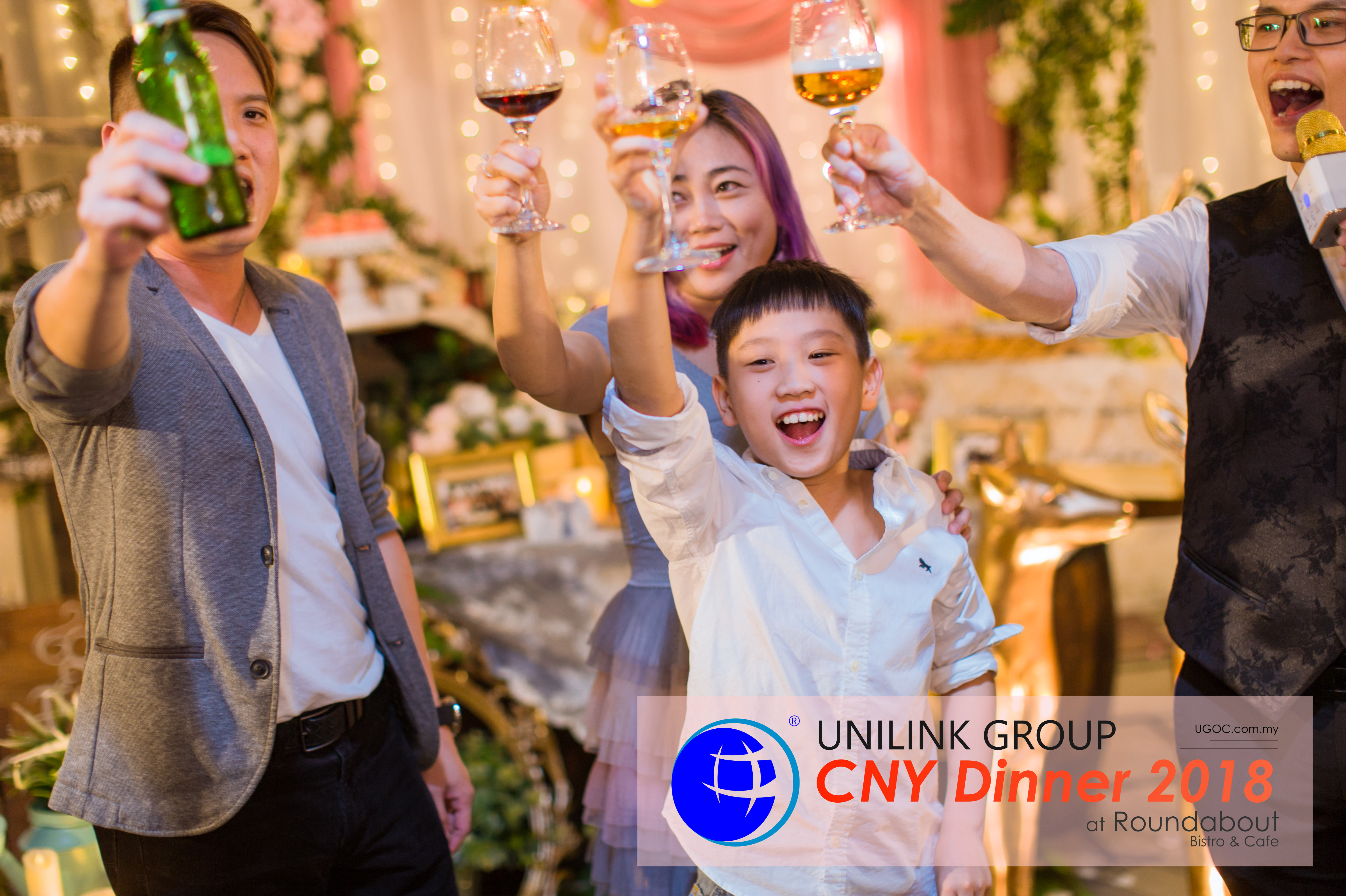 Unilink Group Chinese New Year Dinner 2018 from Agensi Pekerjaan Unilink Prospects Sdn Bhd at Roundabout Bisrto and Cafe 49