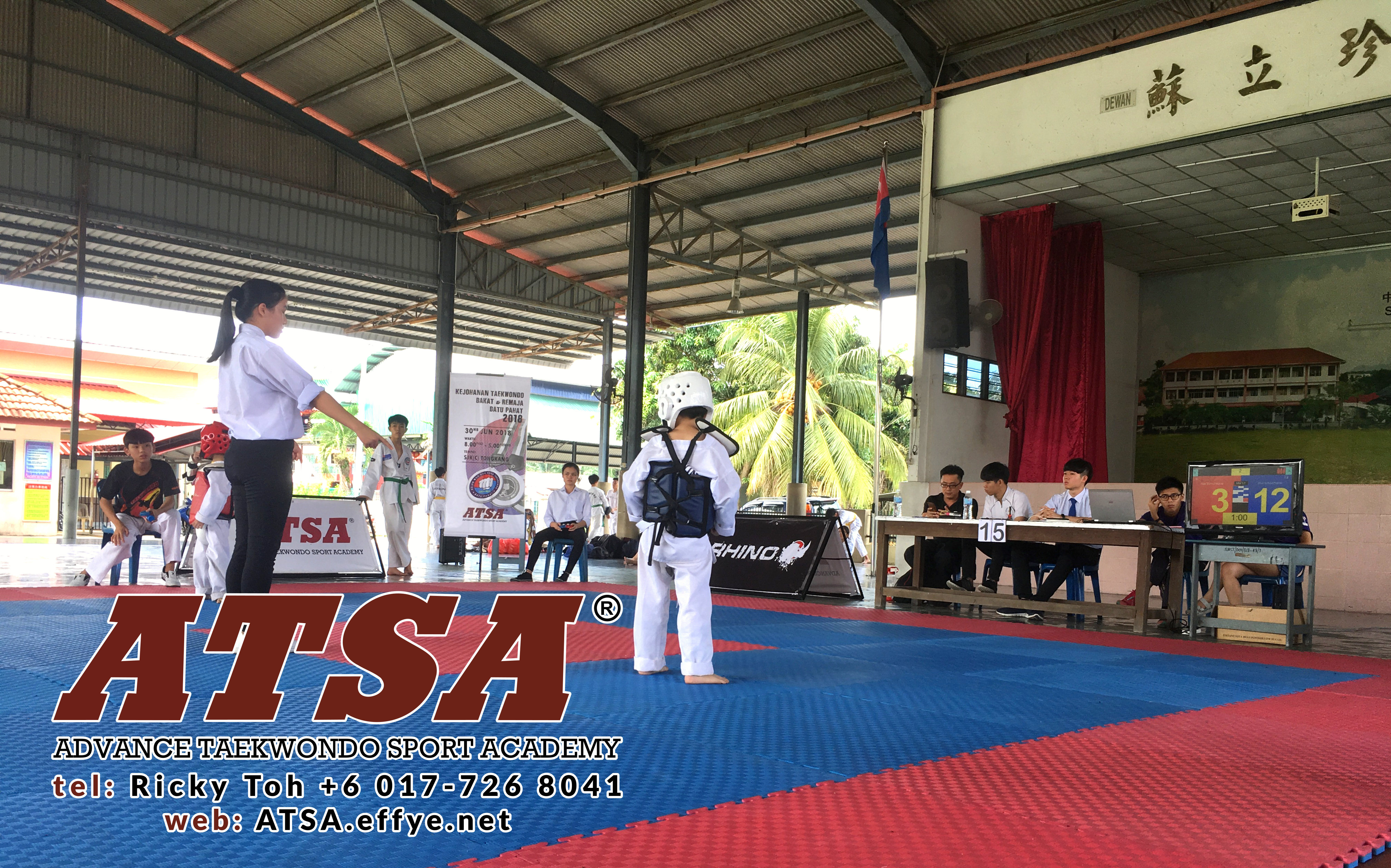 Batu Pahat Sports Ricky Toh Advance Taekwondo Sport Academy ATSA Education Martial Art Self Defence Fitness Poomdae Sparring Kyorugi Batu Pahat Johor Malaysia A02-03