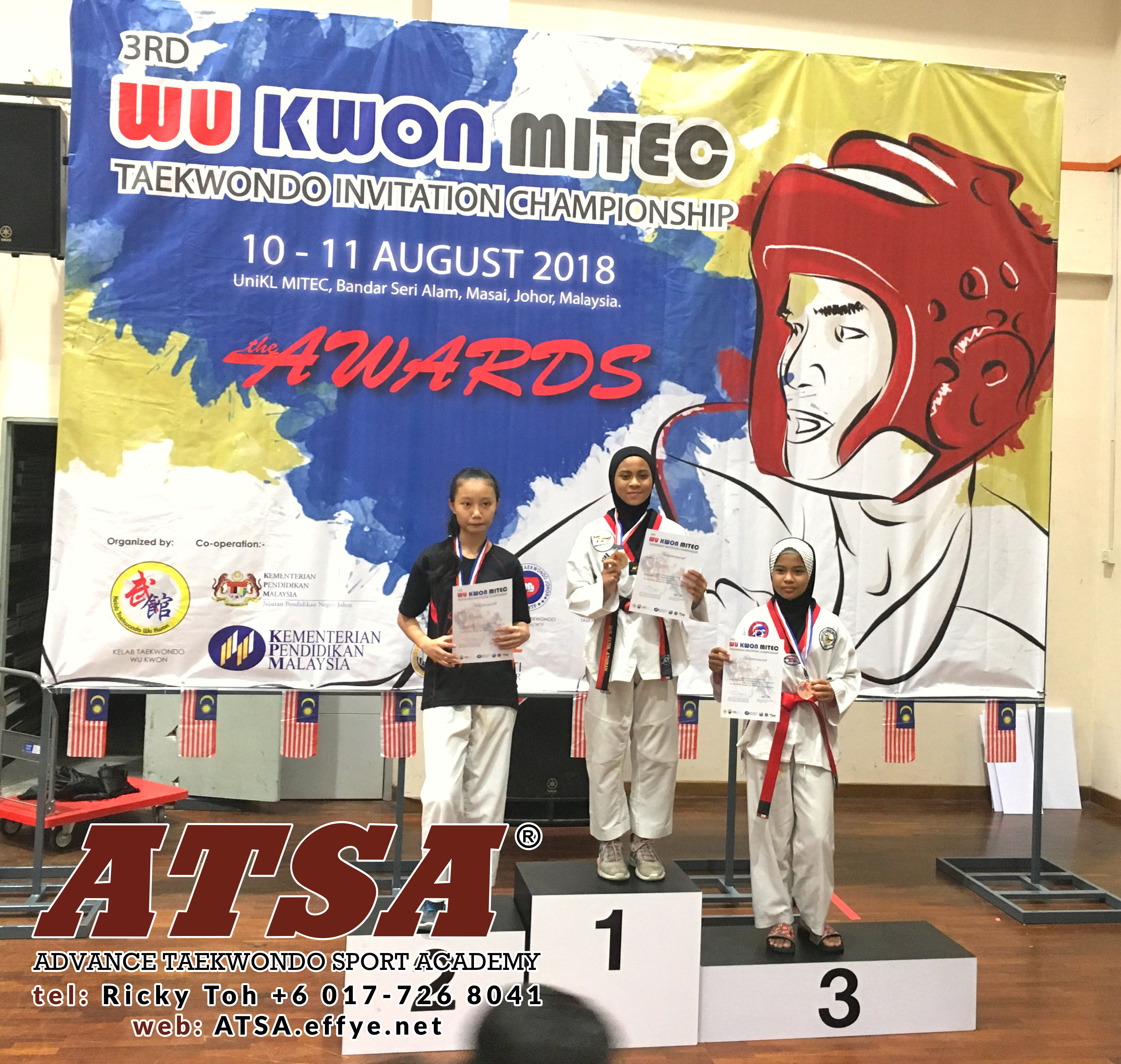 Batu Pahat Sports Ricky Toh Advance Taekwondo Sport Academy ATSA Education Martial Art Self Defence Fitness Poomdae Sparring Kyorugi Batu Pahat Johor Malaysia A04-02