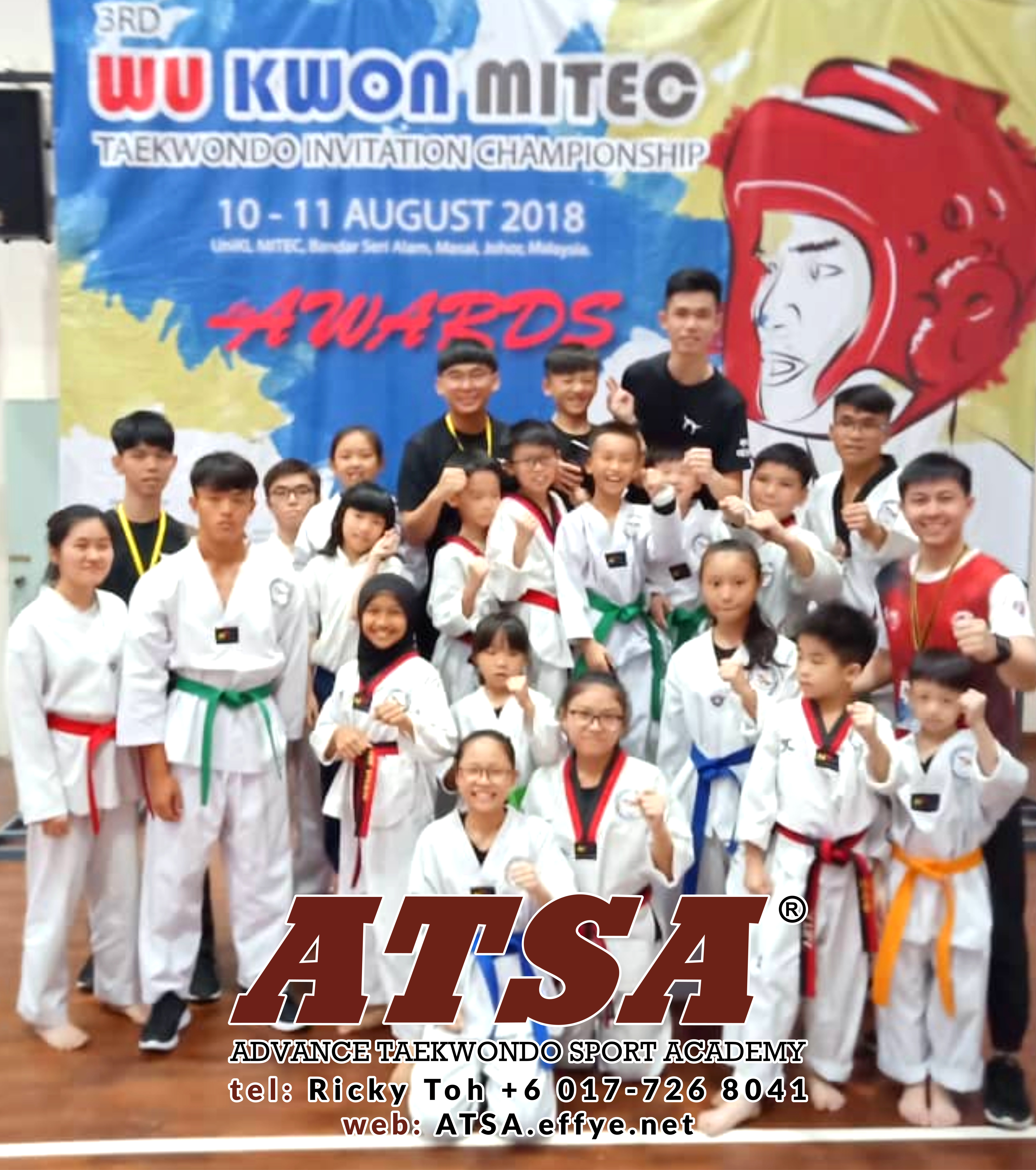 Batu Pahat Sports Ricky Toh Advance Taekwondo Sport Academy ATSA Education Martial Art Self Defence Fitness Poomdae Sparring Kyorugi Batu Pahat Johor Malaysia A04-07