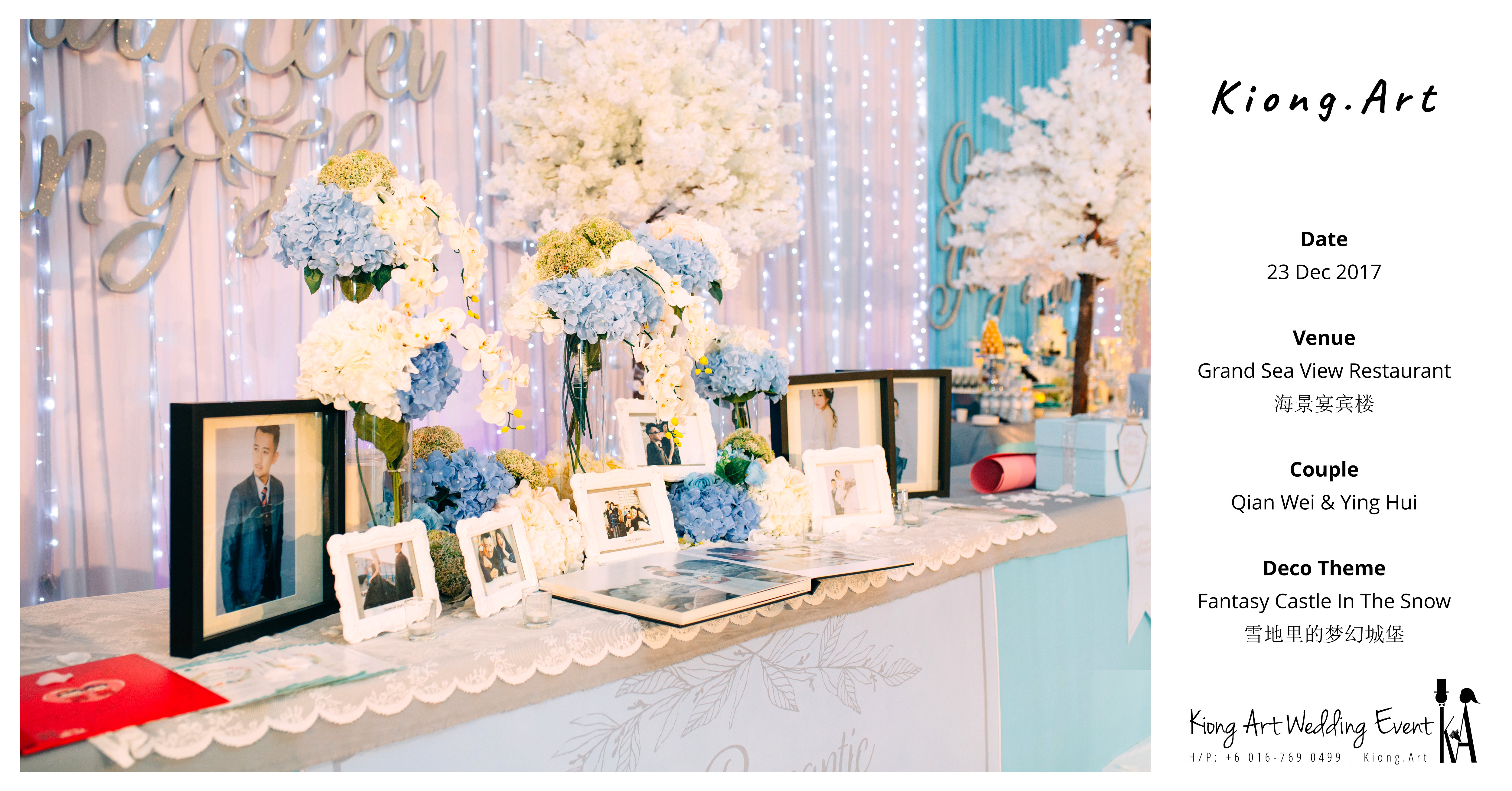 Kiong Art Wedding Event Kuala Lumpur Malaysia Wedding Decoration One-stop Wedding Planning Wedding Theme Fantasy Castle In The Snow Grand Sea View Restaurant A06-A00-02