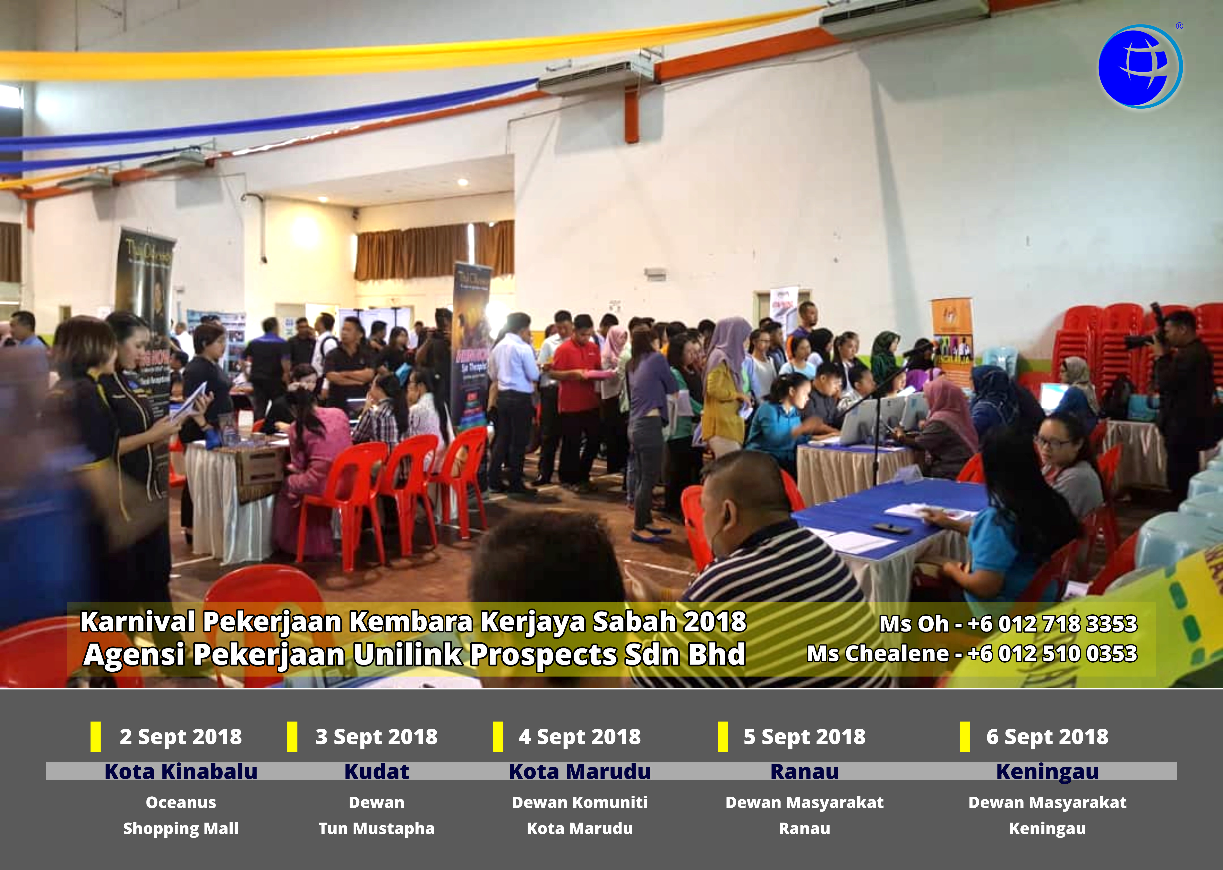 Malaysia Karnival Pekerjaan Kembara Kerjaya Sabah 2018 Agensi Pekerjaan Unilink Prospects Sdn Bhd 专业合法人力资源介绍所 A06