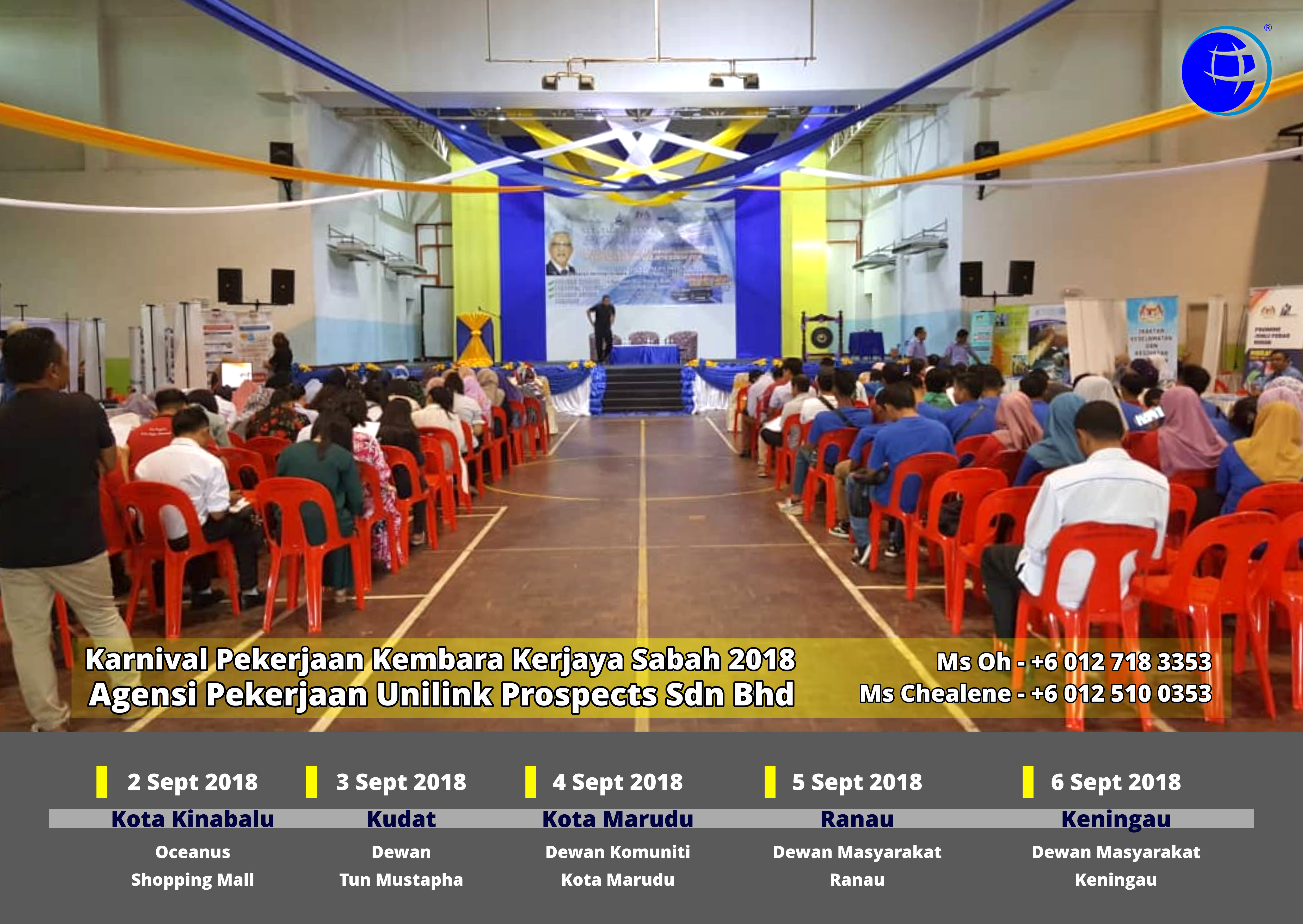 Malaysia Karnival Pekerjaan Kembara Kerjaya Sabah 2018 Agensi Pekerjaan Unilink Prospects Sdn Bhd 专业合法人力资源介绍所 A07