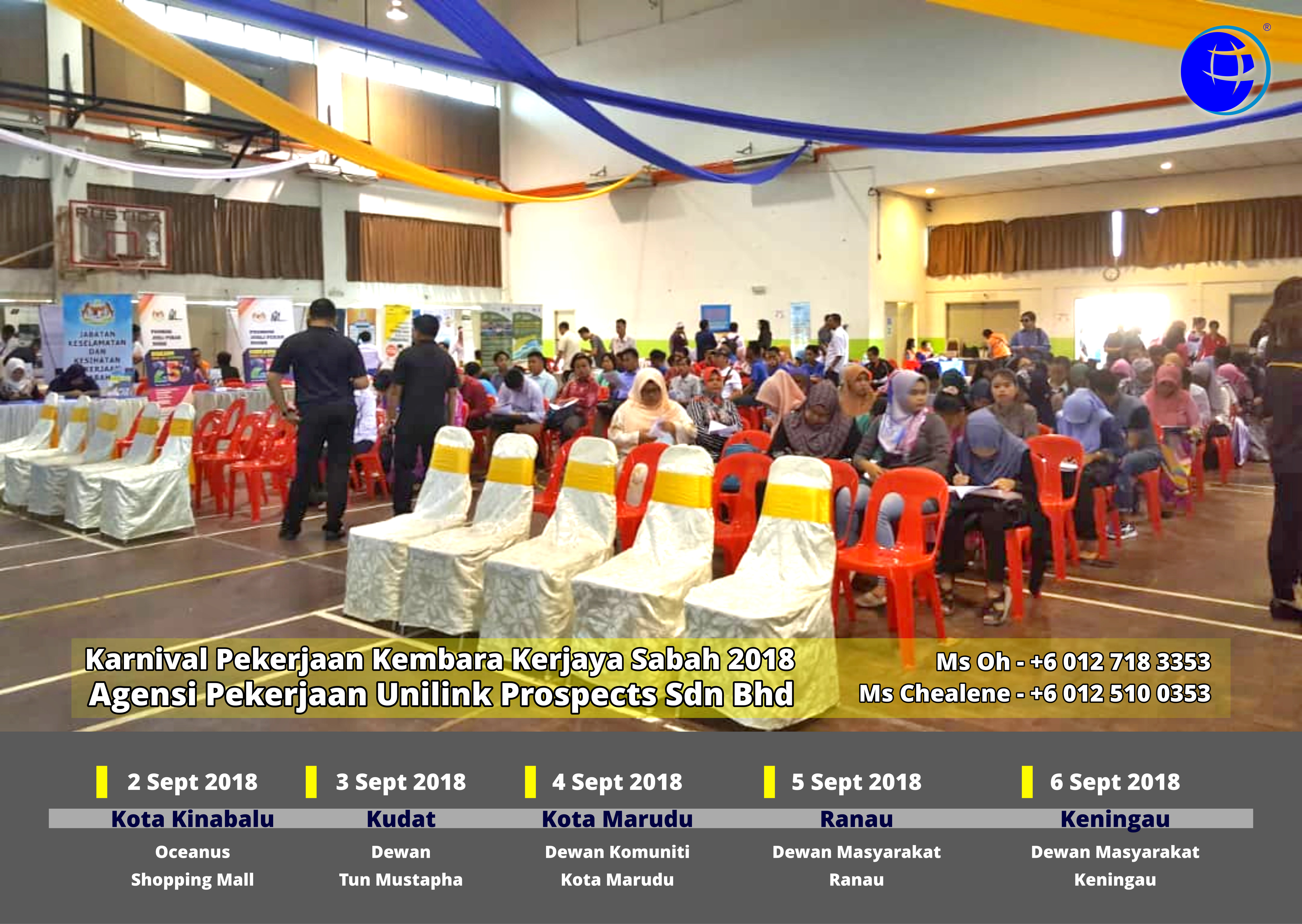 Malaysia Karnival Pekerjaan Kembara Kerjaya Sabah 2018 Agensi Pekerjaan Unilink Prospects Sdn Bhd 专业合法人力资源介绍所 A09