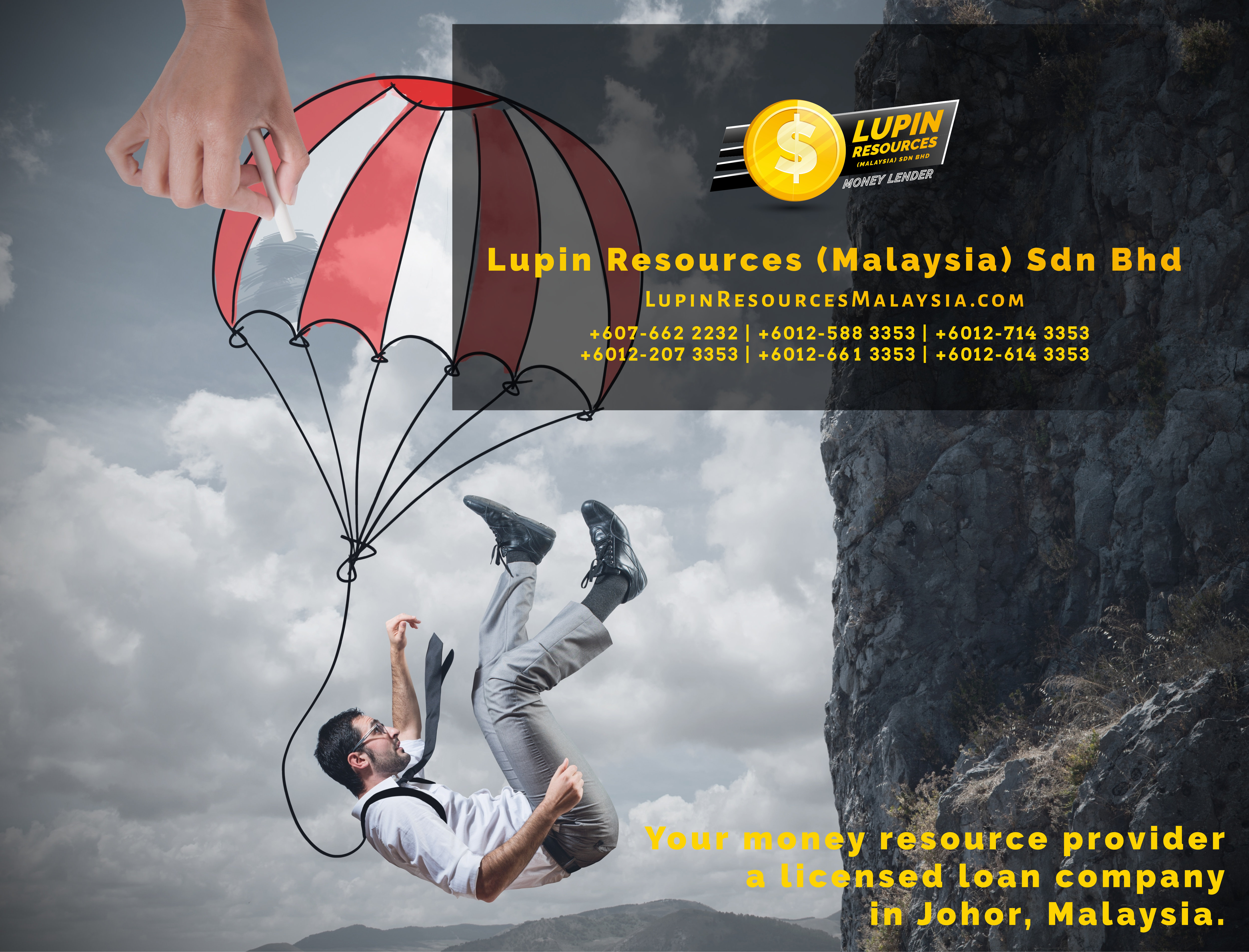 Johor Licensed Loan Company Licensed Money Lender Lupin Resources Malaysia SDN BHD Your money resource provider Kulai Johor Bahru Johor Malaysia Business Loan A01-04