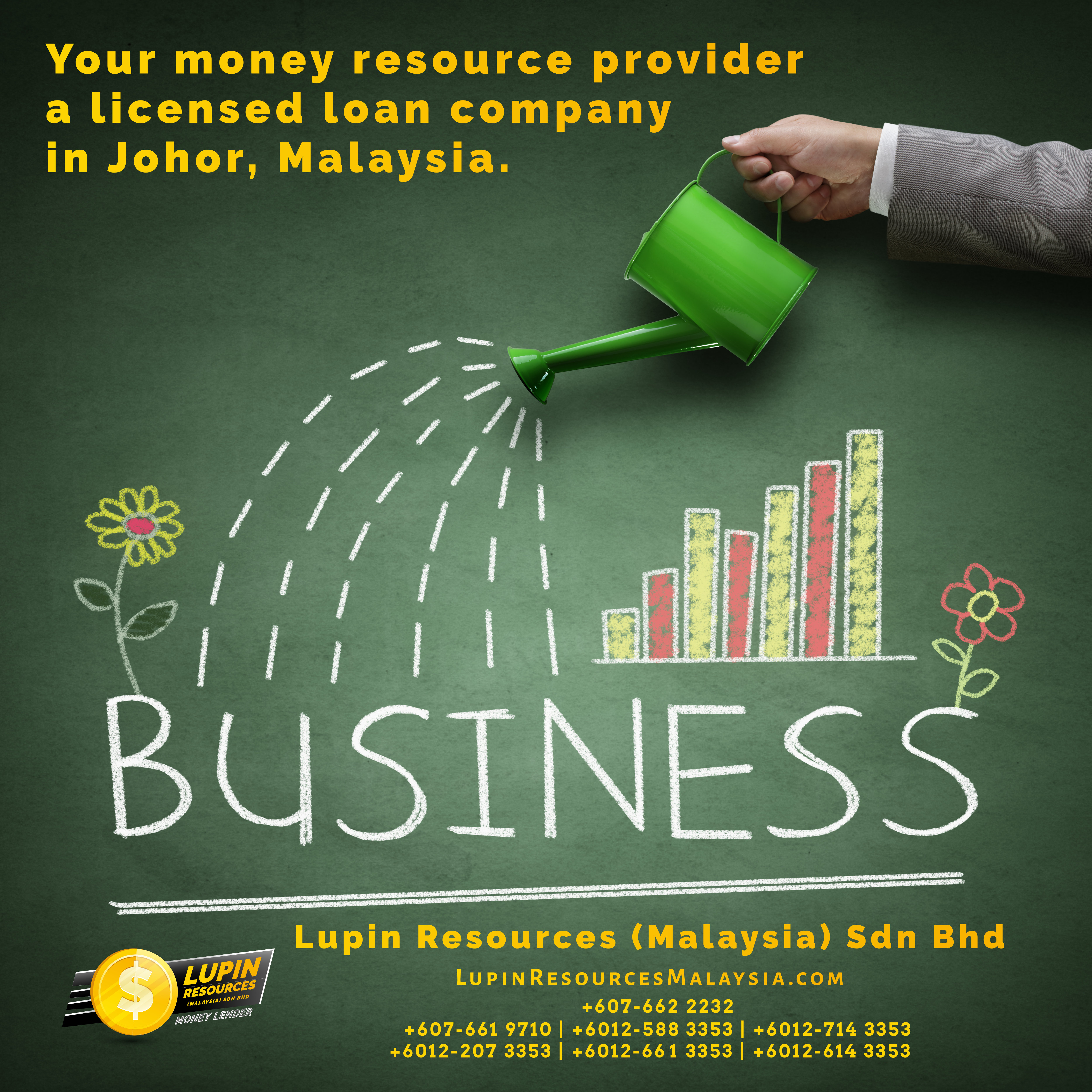 Johor Licensed Loan Company Licensed Money Lender Lupin Resources Malaysia SDN BHD Your money resource provider Kulai Johor Bahru Johor Malaysia Business Loan A01-18