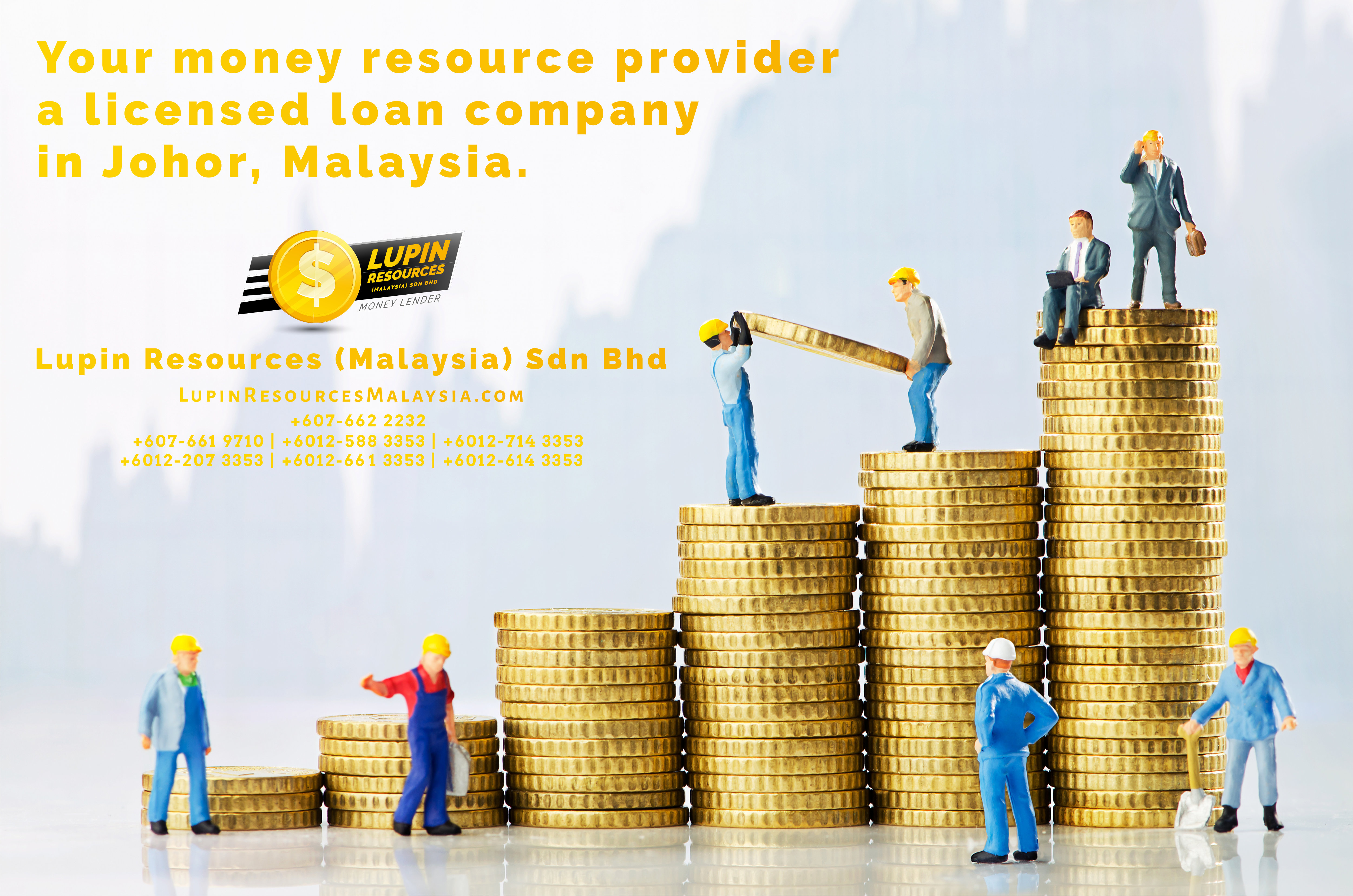 Johor Licensed Loan Company Licensed Money Lender Lupin Resources Malaysia SDN BHD Your money resource provider Kulai Johor Bahru Johor Malaysia Business Loan A01-24