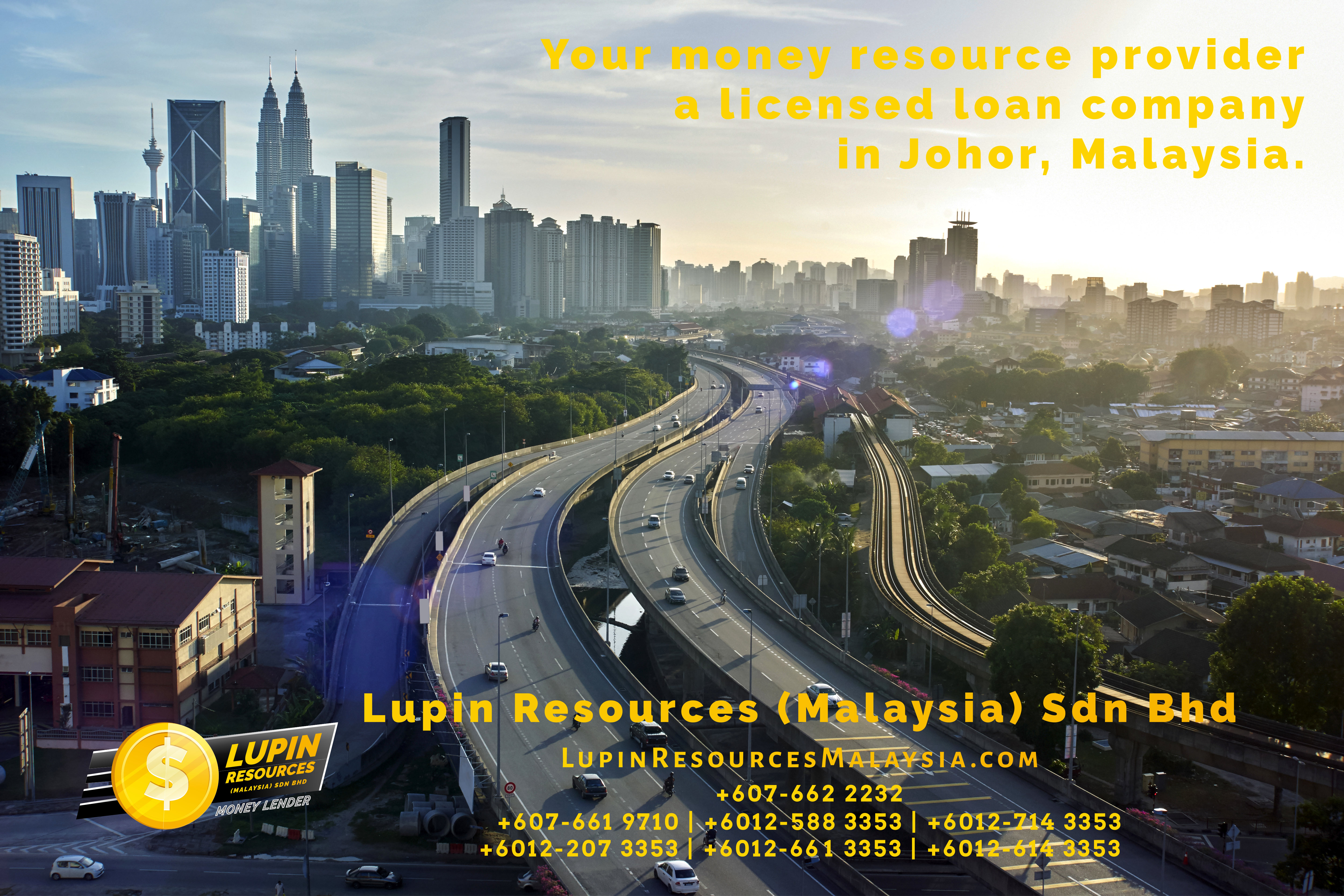 Johor Licensed Loan Company Licensed Money Lender Lupin Resources Malaysia SDN BHD Your money resource provider Kulai Johor Bahru Johor Malaysia Business Loan A01-30