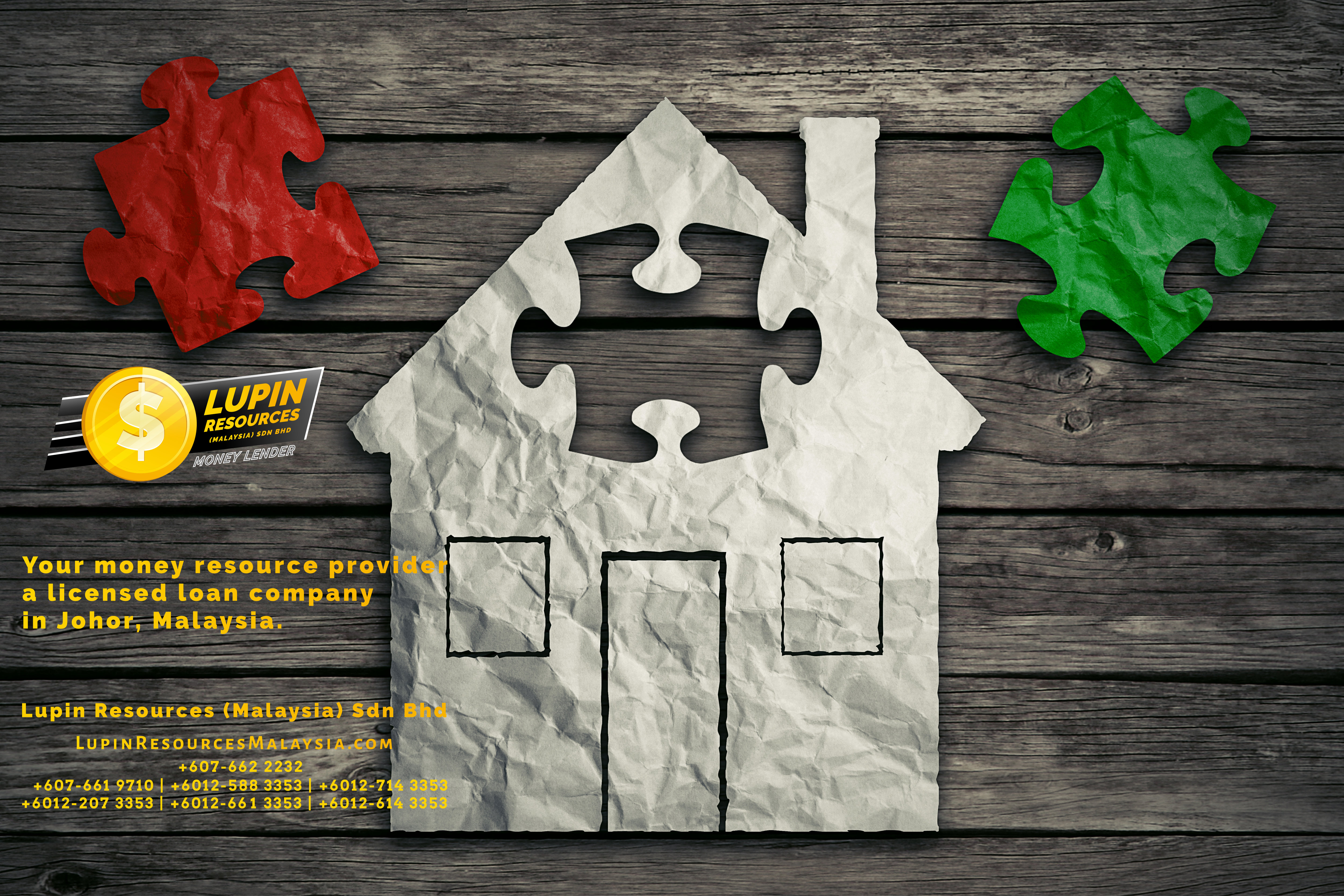Johor Licensed Loan Company Licensed Money Lender Lupin Resources Malaysia SDN BHD Your money resource provider Kulai Johor Bahru Johor Malaysia Business Loan A01-31