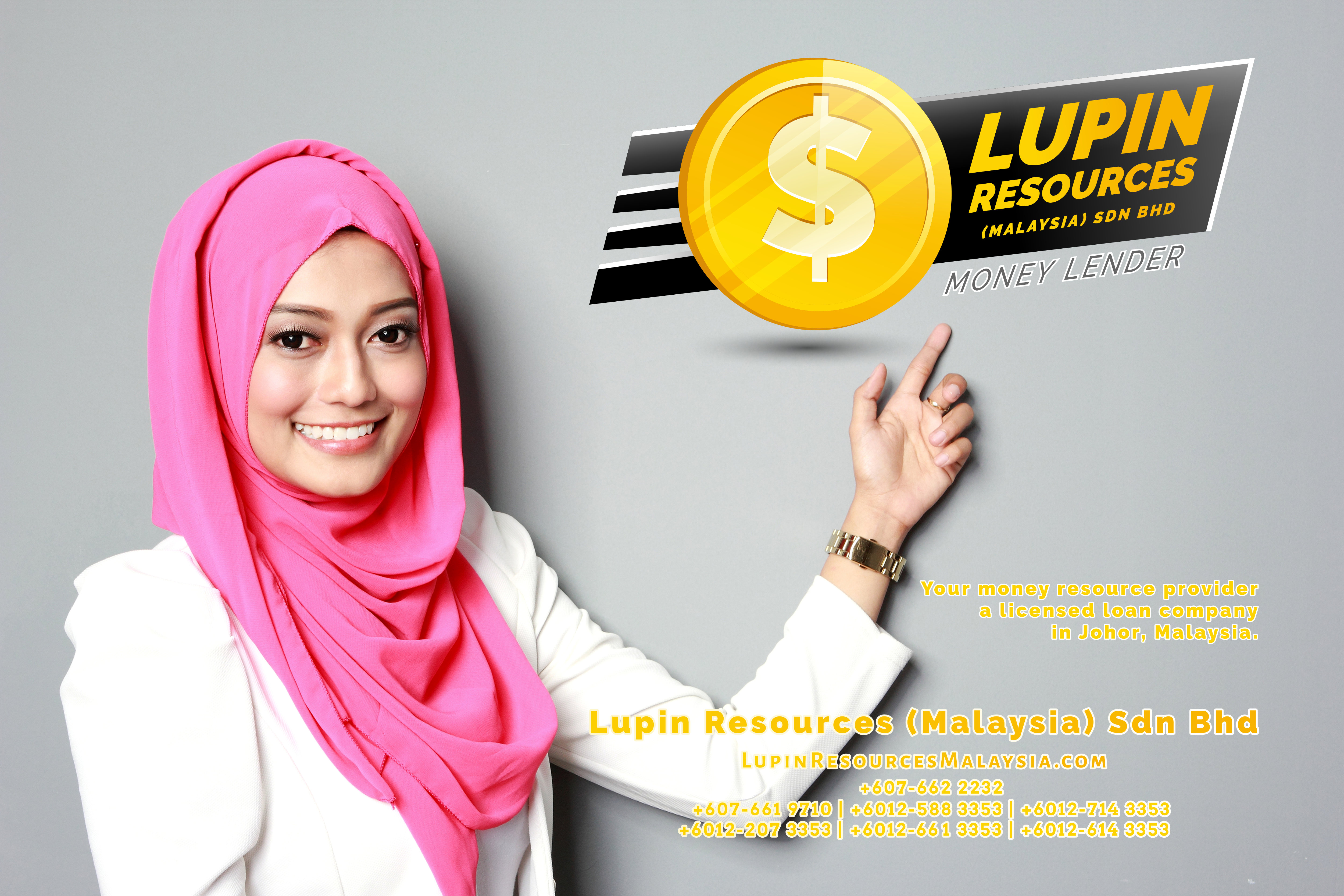 Johor Licensed Loan Company Licensed Money Lender Lupin Resources Malaysia SDN BHD Your money resource provider Kulai Johor Bahru Johor Malaysia Business Loan A01-36