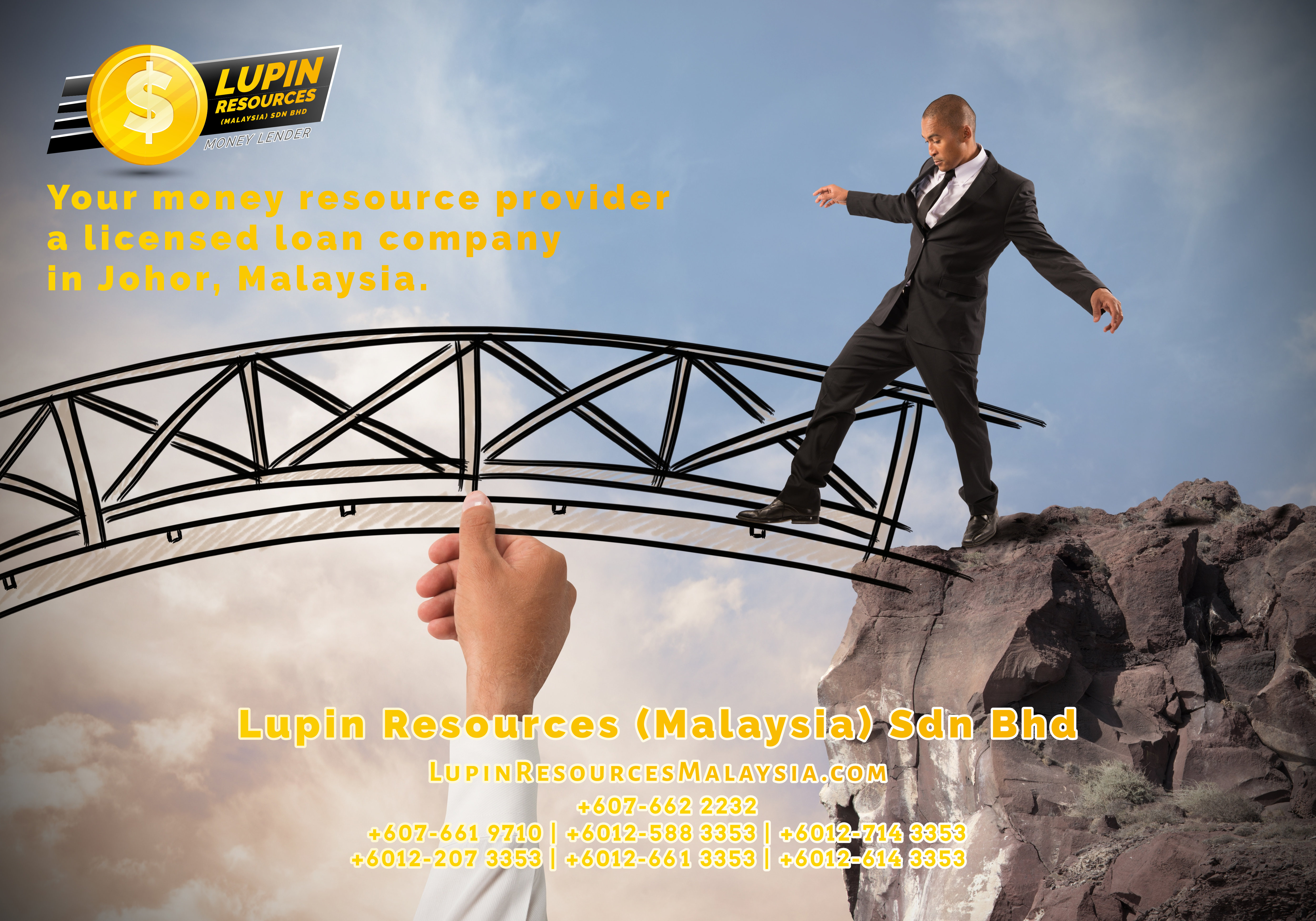 Johor Licensed Loan Company Licensed Money Lender Lupin Resources Malaysia SDN BHD Your money resource provider Kulai Johor Bahru Johor Malaysia Business Loan A01-43
