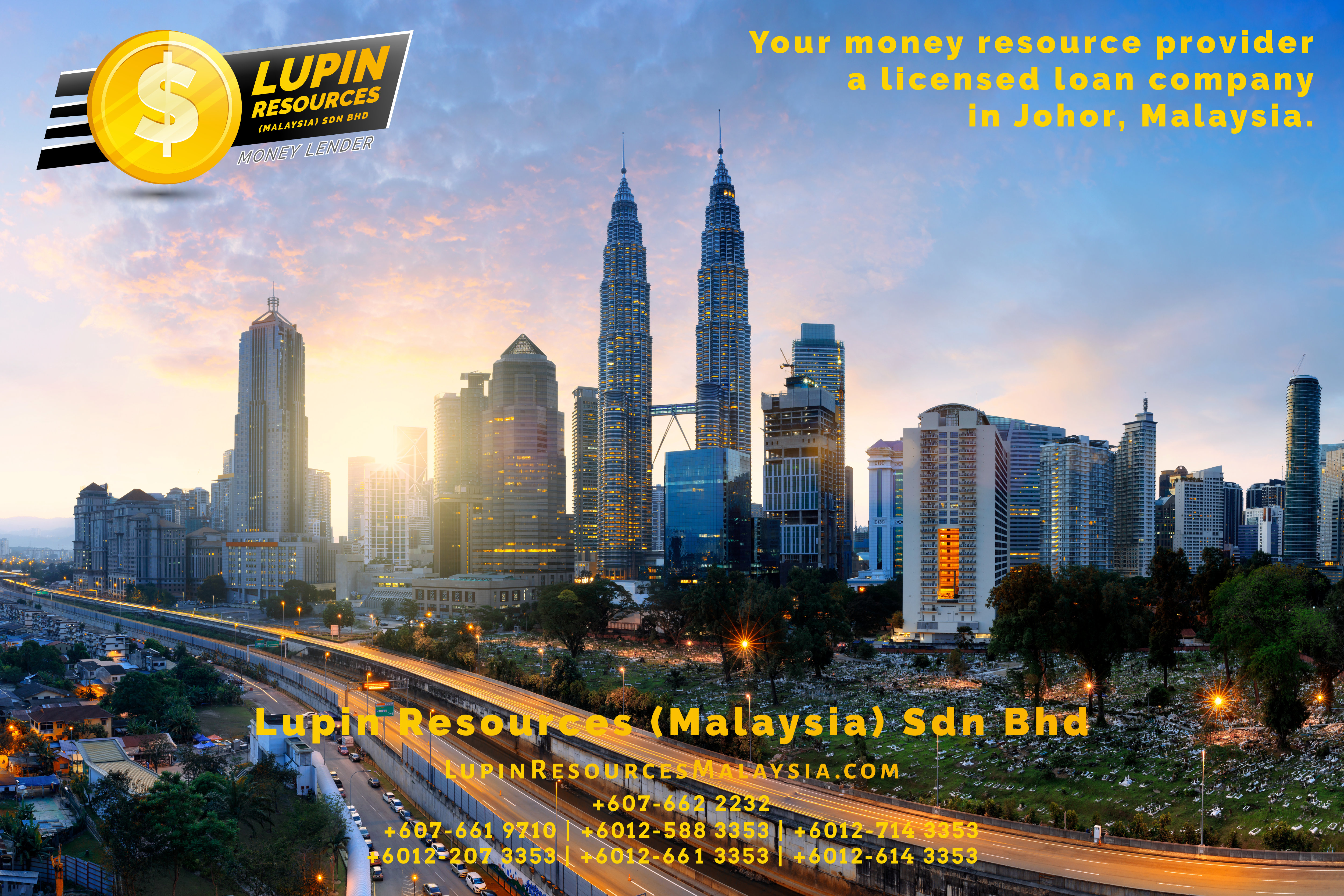 Johor Licensed Loan Company Licensed Money Lender Lupin Resources Malaysia SDN BHD Your money resource provider Kulai Johor Bahru Johor Malaysia Business Loan A01-54