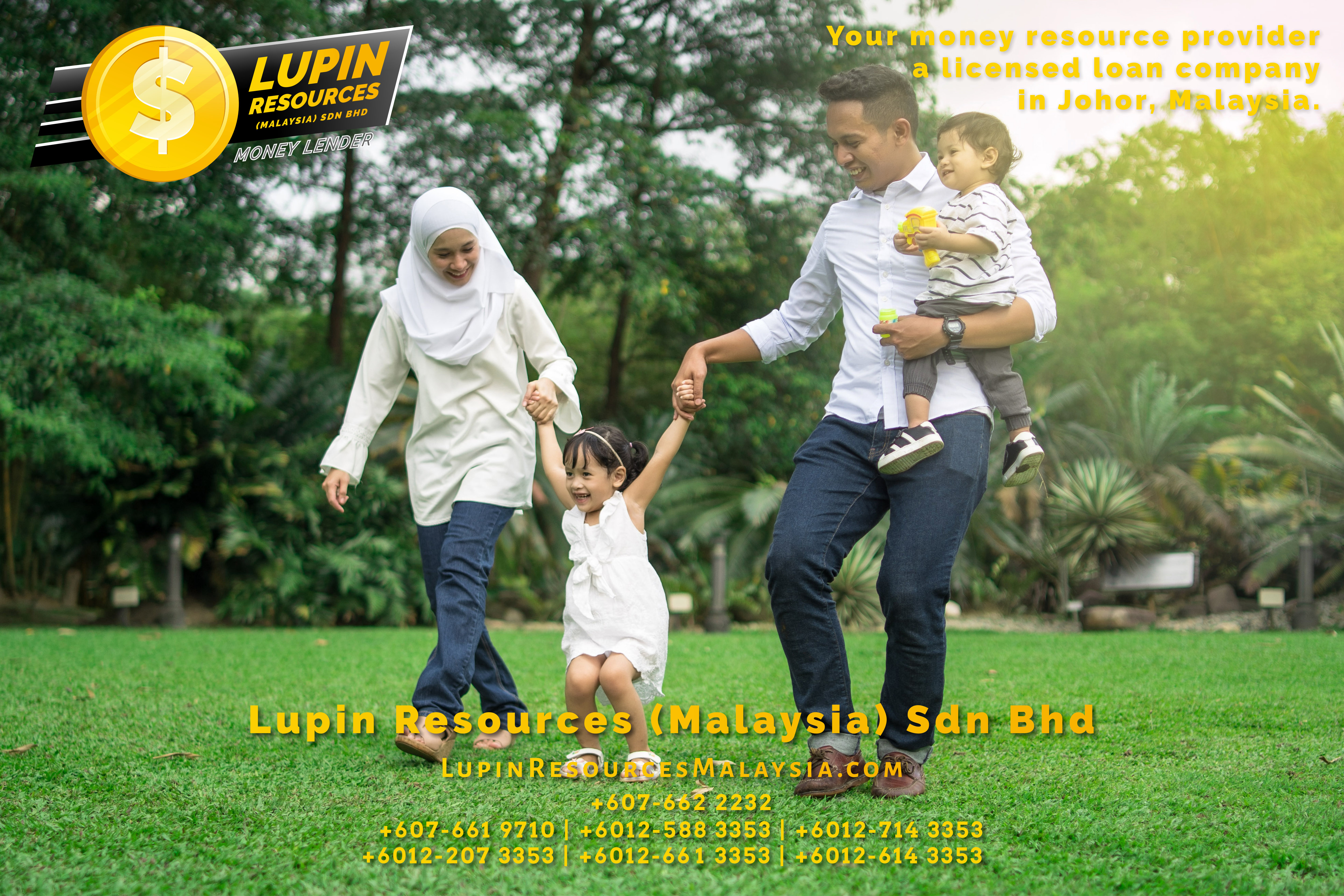 Johor Licensed Loan Company Licensed Money Lender Lupin Resources Malaysia SDN BHD Your money resource provider Kulai Johor Bahru Johor Malaysia Business Loan A01-61