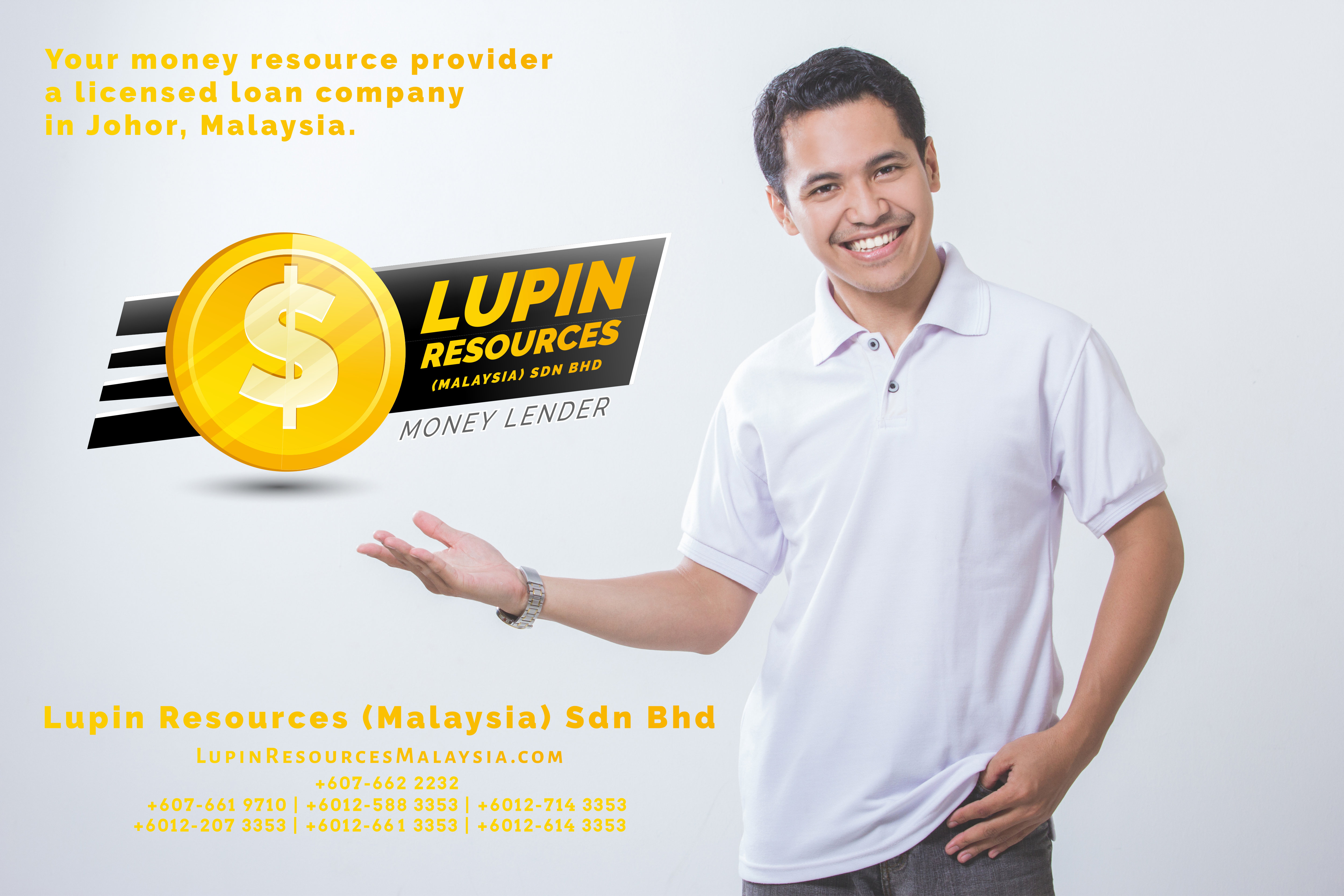 Johor Licensed Loan Company Licensed Money Lender Lupin Resources Malaysia SDN BHD Your money resource provider Kulai Johor Bahru Johor Malaysia Business Loan A01-78