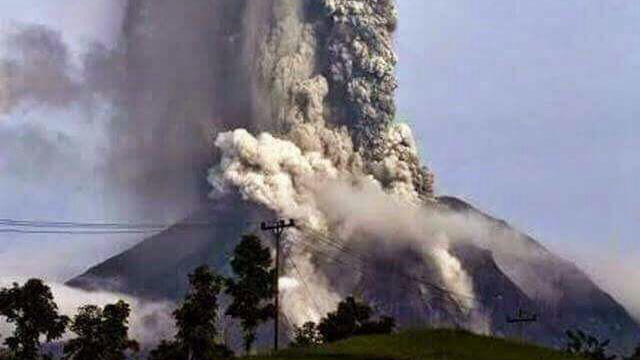 Not sure is this volcano has erupted on the Indonesian island