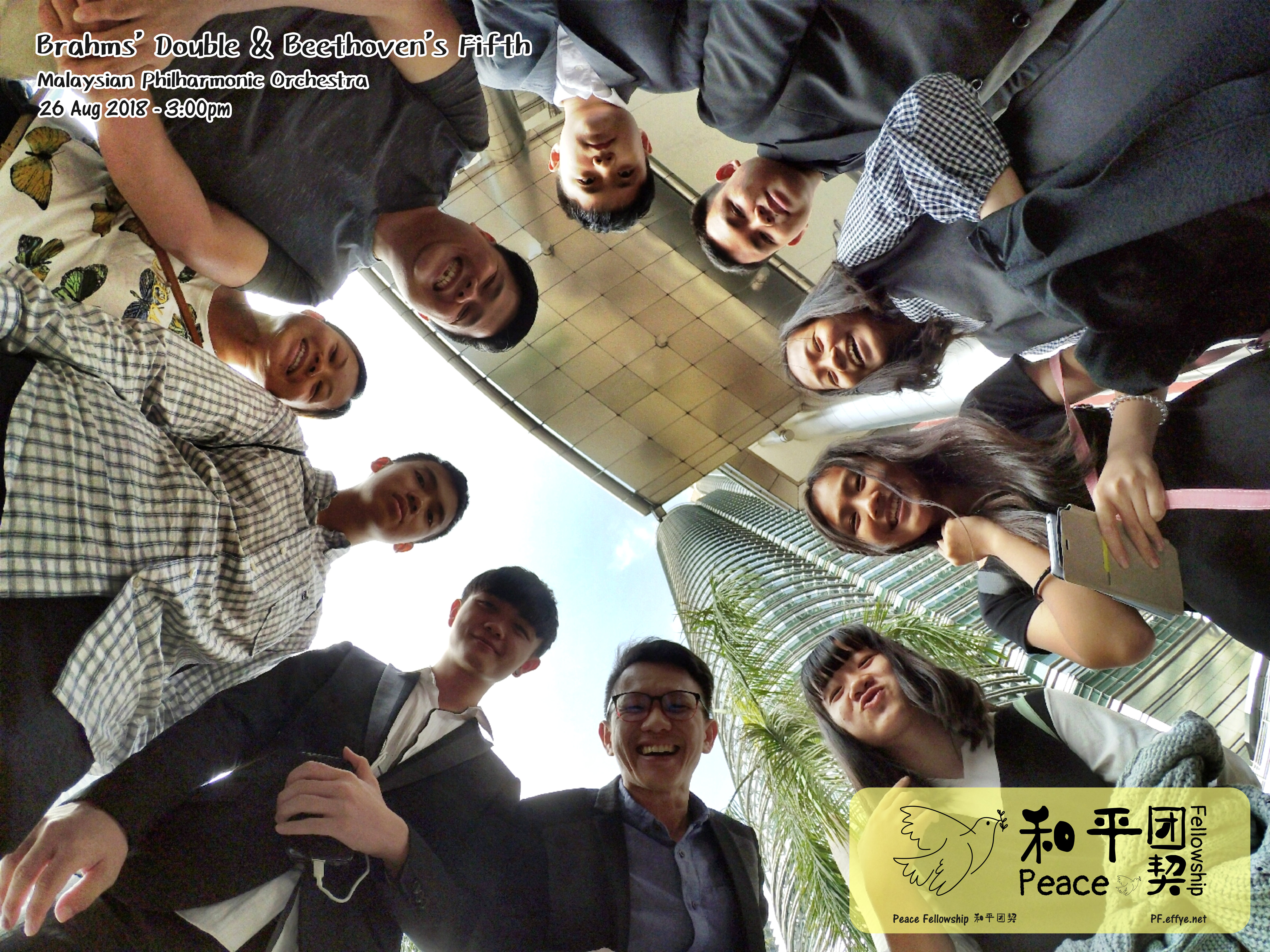 Peace Fellowship 和平团契 参加 Brahms Double & Beethovens Fifth Malaysia Philharmonic Orchestra Concert 26 Aug 2018 Petronas Twin Towers B005