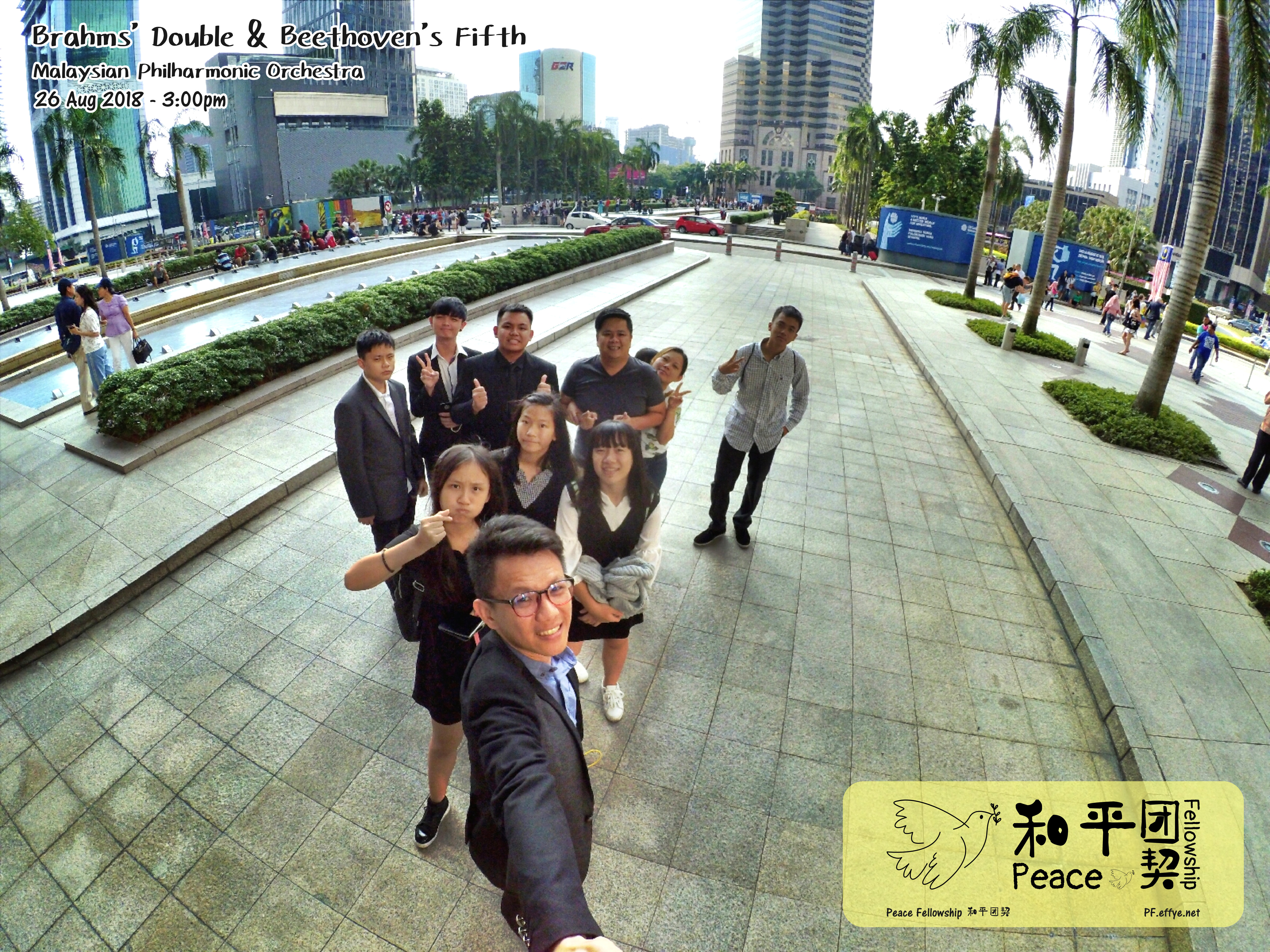 Peace Fellowship 和平团契 参加 Brahms Double & Beethovens Fifth Malaysia Philharmonic Orchestra Concert 26 Aug 2018 Petronas Twin Towers B006