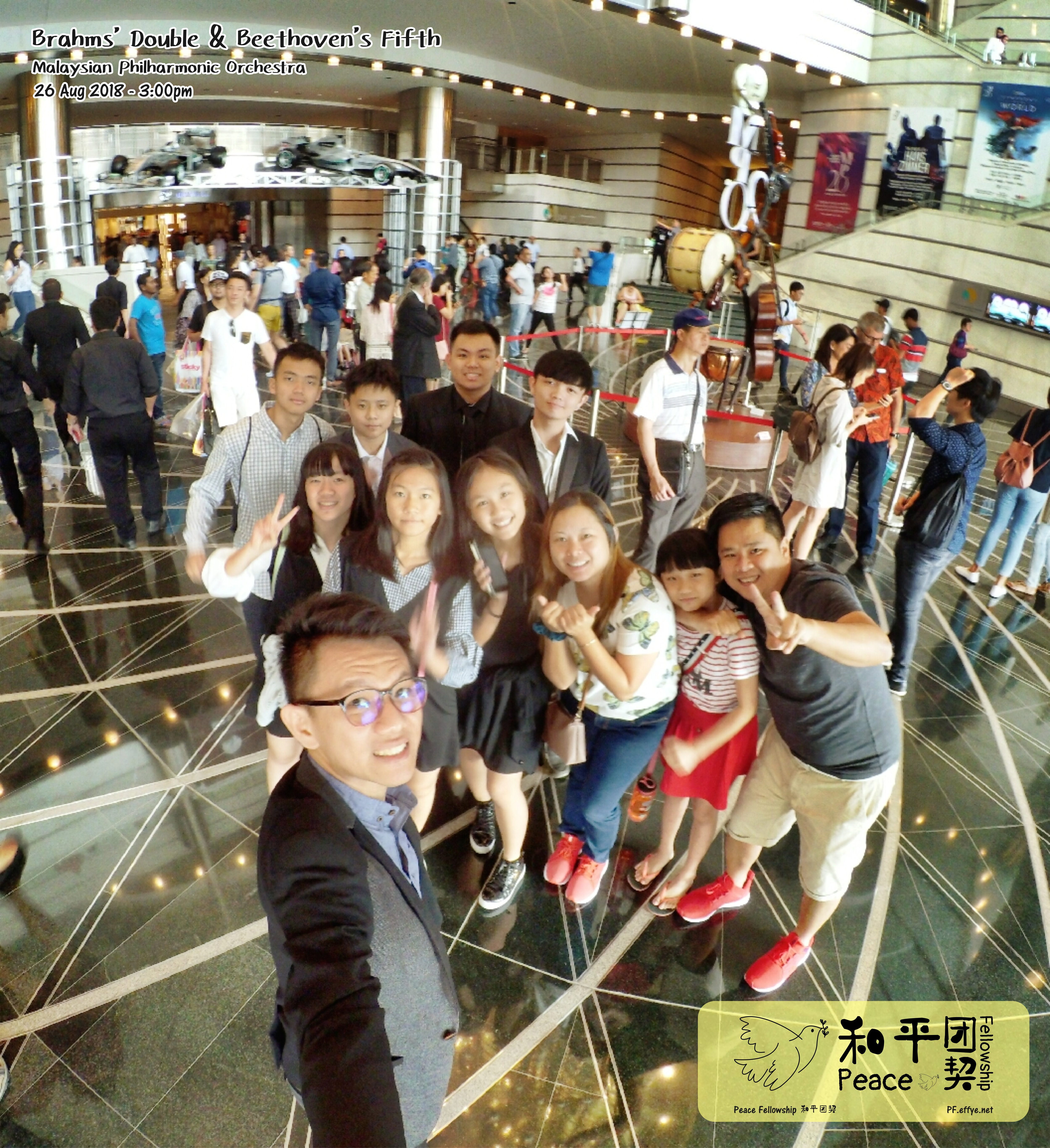 Peace Fellowship 和平团契 参加 Brahms Double & Beethovens Fifth Malaysia Philharmonic Orchestra Concert 26 Aug 2018 Petronas Twin Towers B009