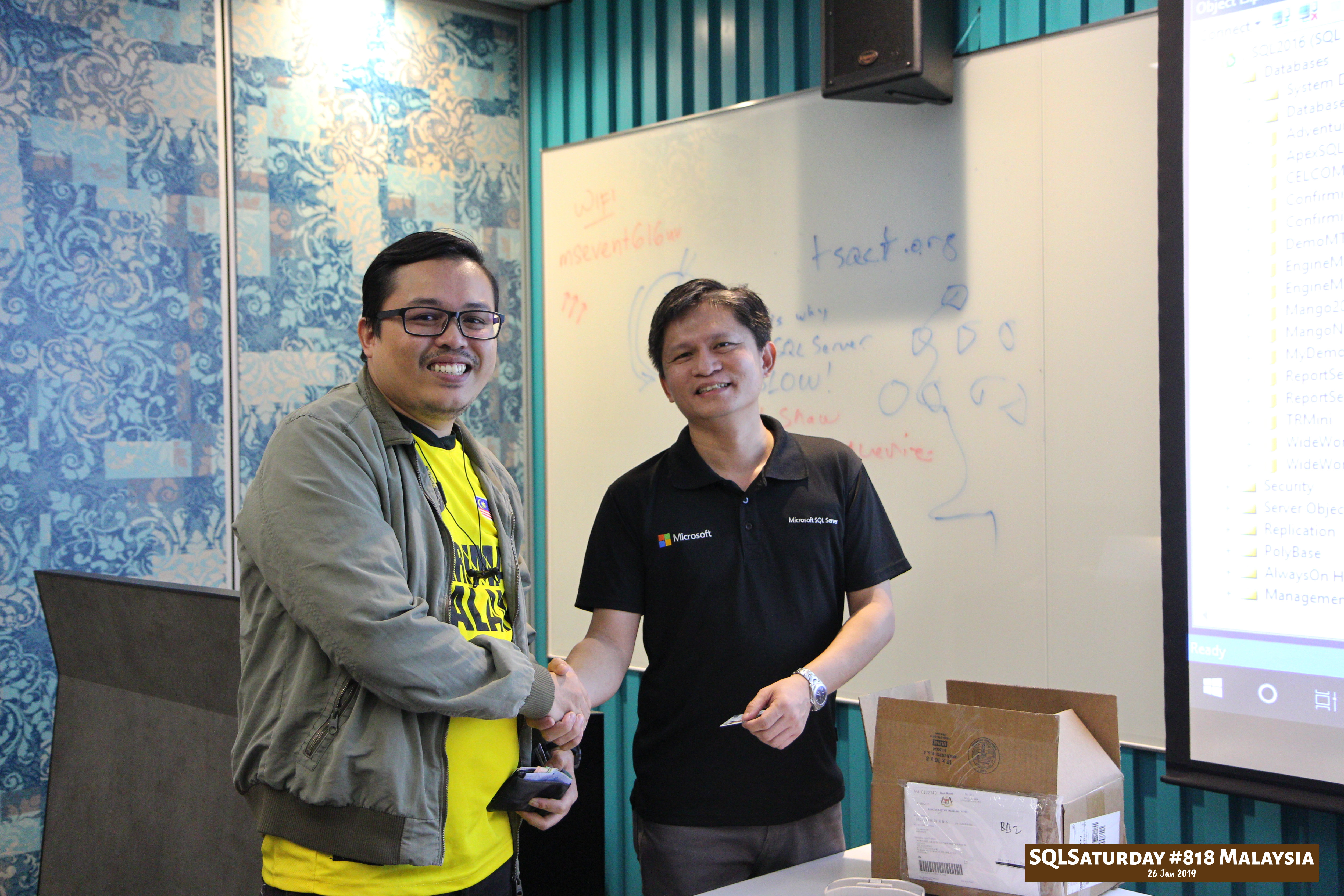 SQLSaturday 818 Malaysia 26 Jan 2019 at Microsoft Malaysia SQLSaturday is a training event for SQL Server professionals and those wanting to learn about SQL Server PA005