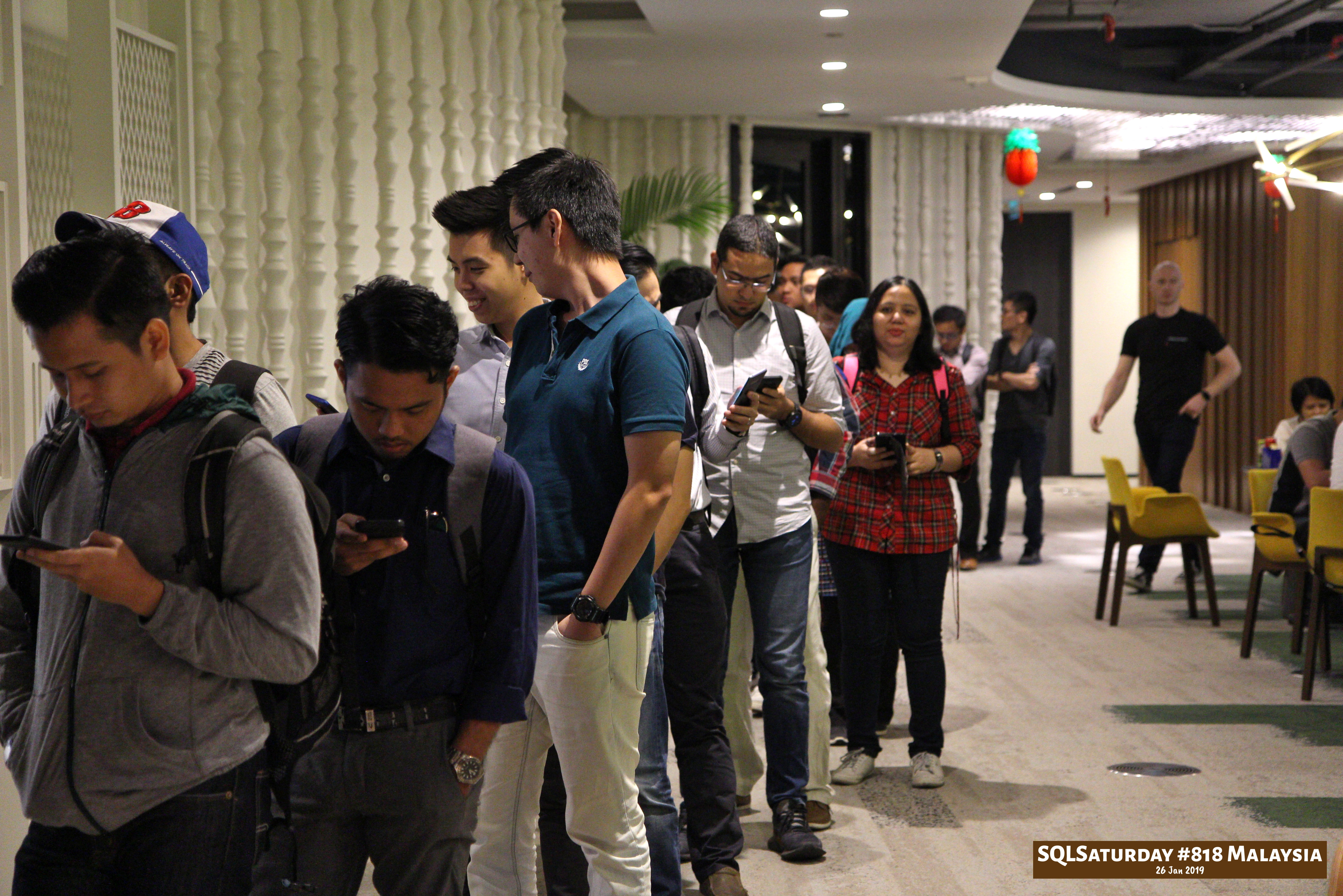 SQLSaturday 818 Malaysia 26 Jan 2019 at Microsoft Malaysia SQLSaturday is a training event for SQL Server professionals and those wanting to learn about SQL Server PB031