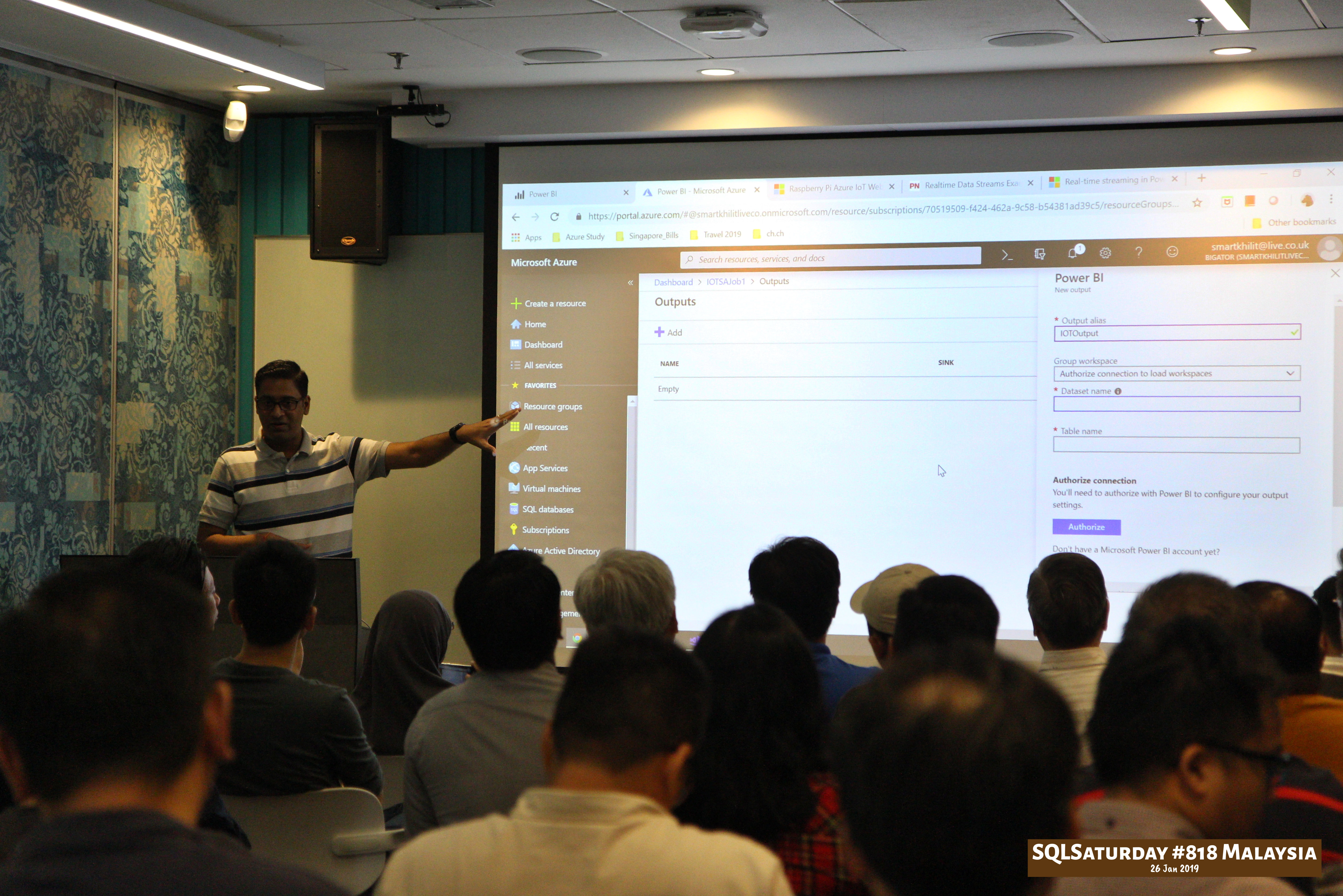 SQLSaturday 818 Malaysia 26 Jan 2019 at Microsoft Malaysia SQLSaturday is a training event for SQL Server professionals and those wanting to learn about SQL Server PC047