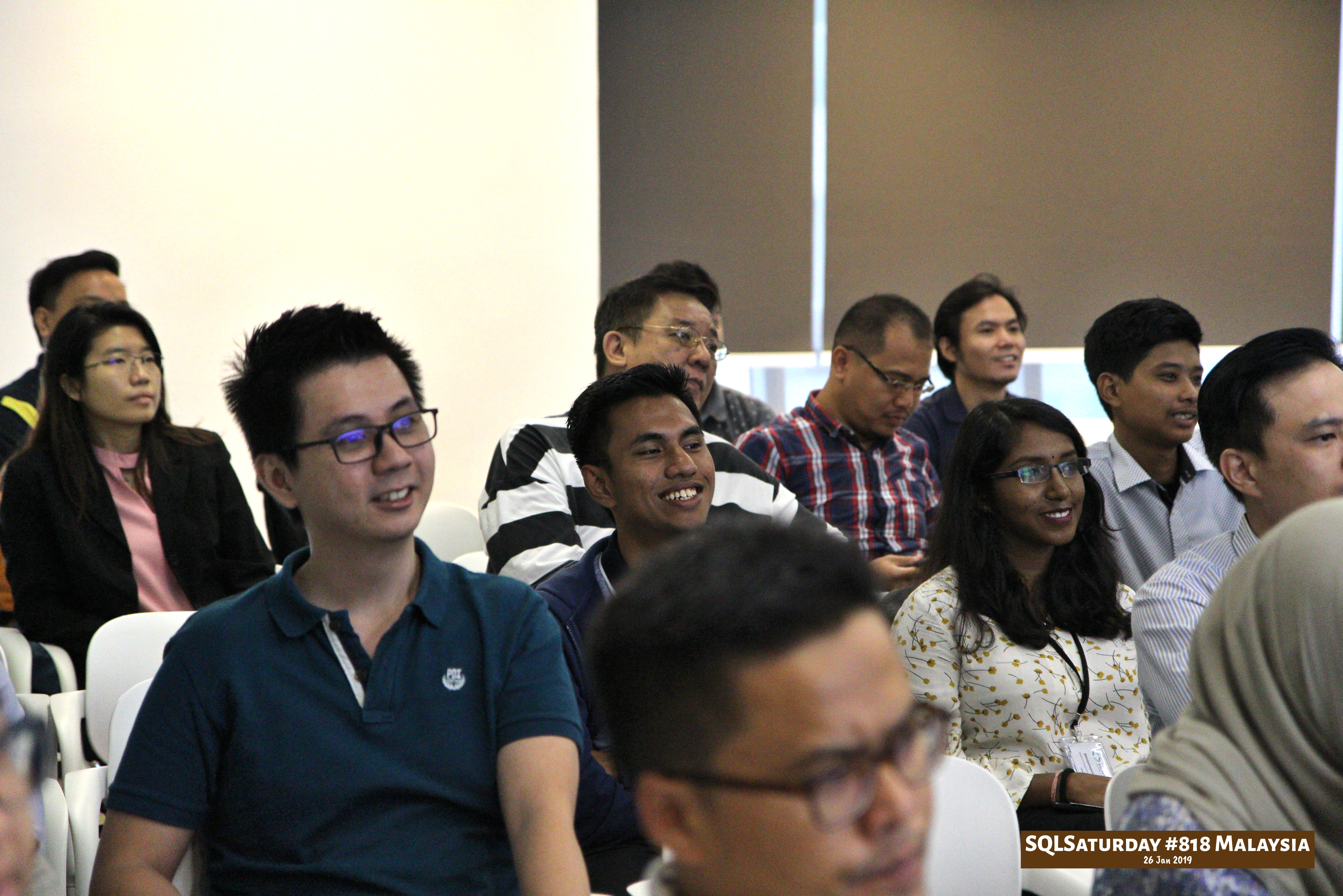 SQLSaturday 818 Malaysia 26 Jan 2019 at Microsoft Malaysia SQLSaturday is a training event for SQL Server professionals and those wanting to learn about SQL Server PC061