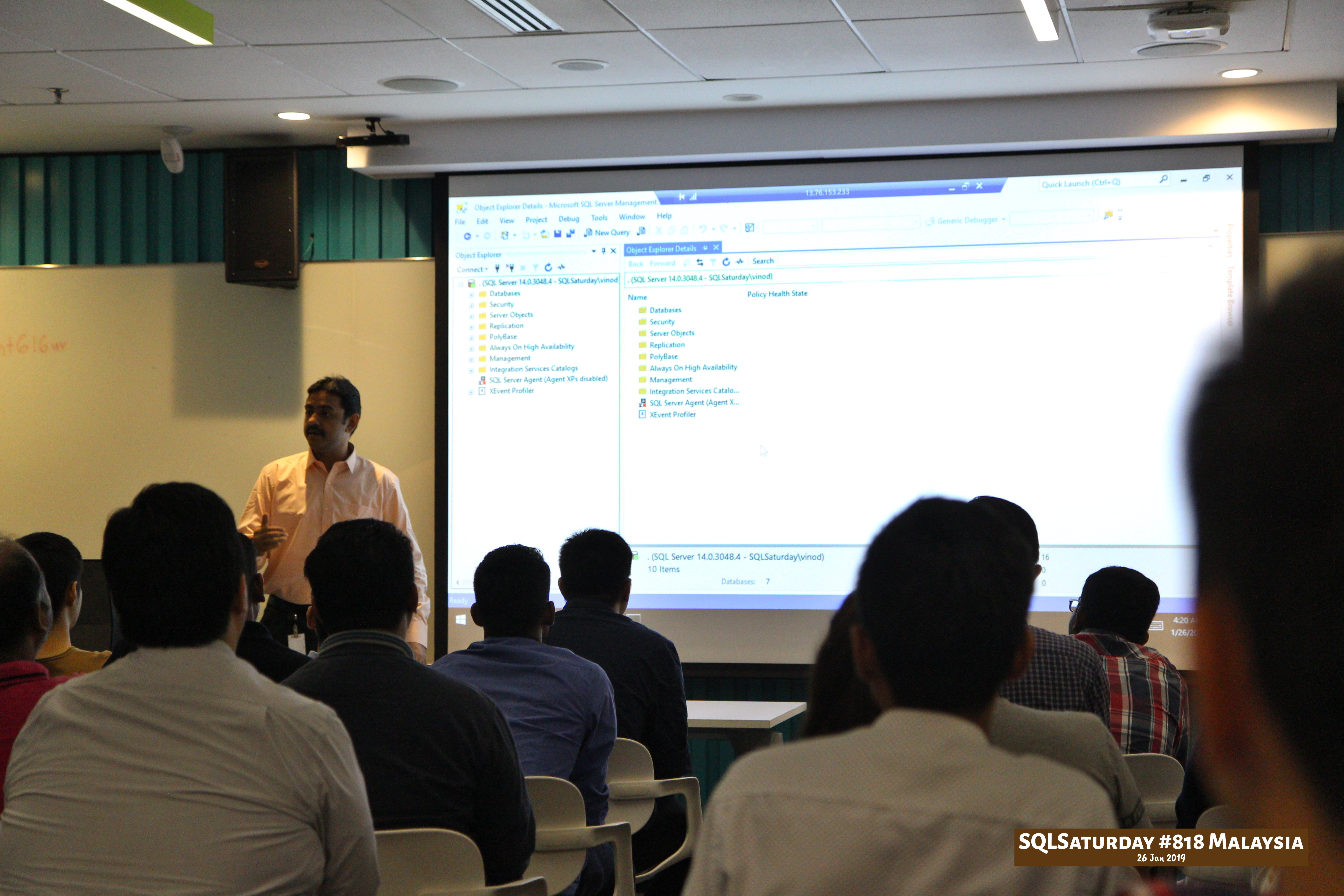 SQLSaturday 818 Malaysia 26 Jan 2019 at Microsoft Malaysia SQLSaturday is a training event for SQL Server professionals and those wanting to learn about SQL Server PC067
