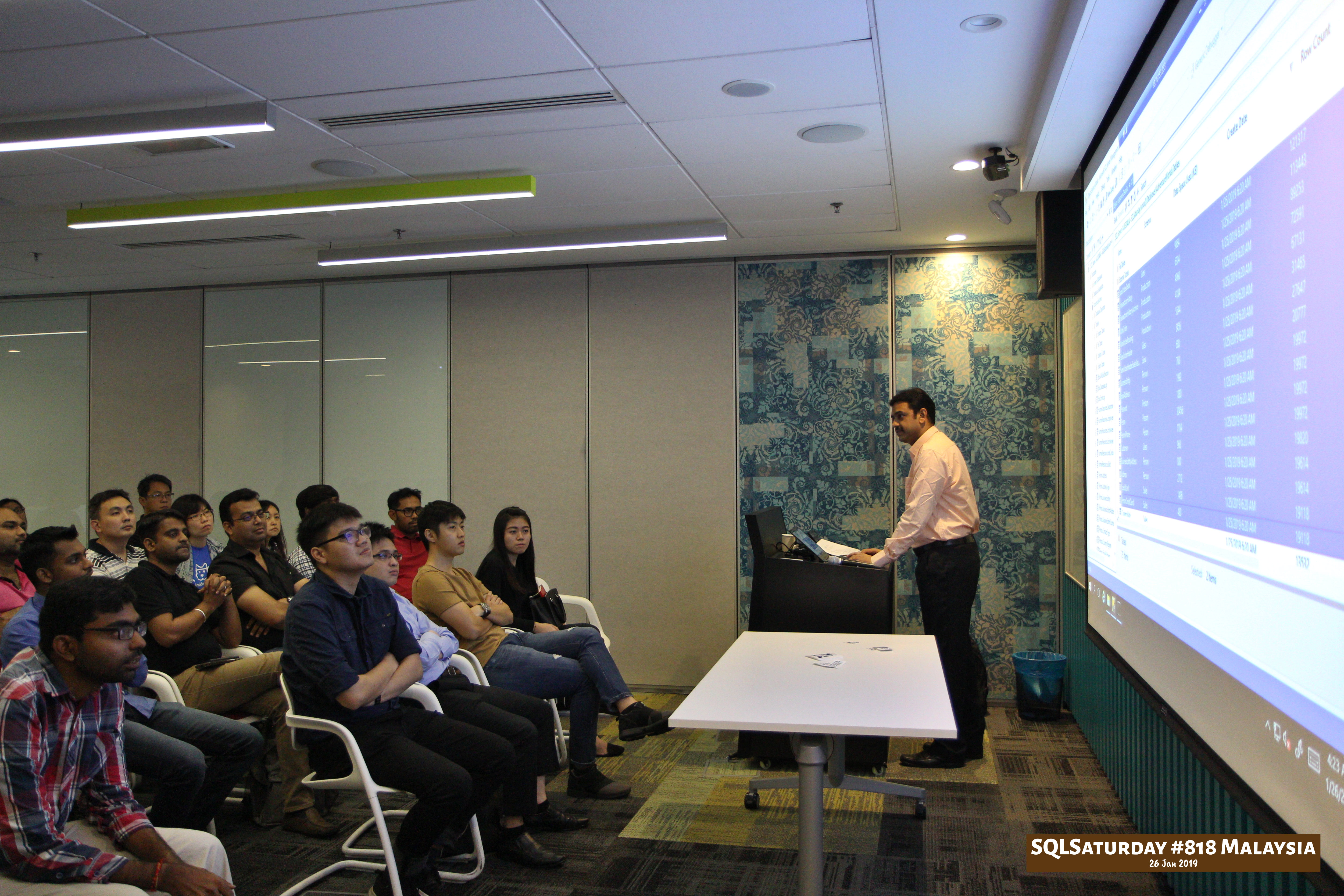 SQLSaturday 818 Malaysia 26 Jan 2019 at Microsoft Malaysia SQLSaturday is a training event for SQL Server professionals and those wanting to learn about SQL Server PC069