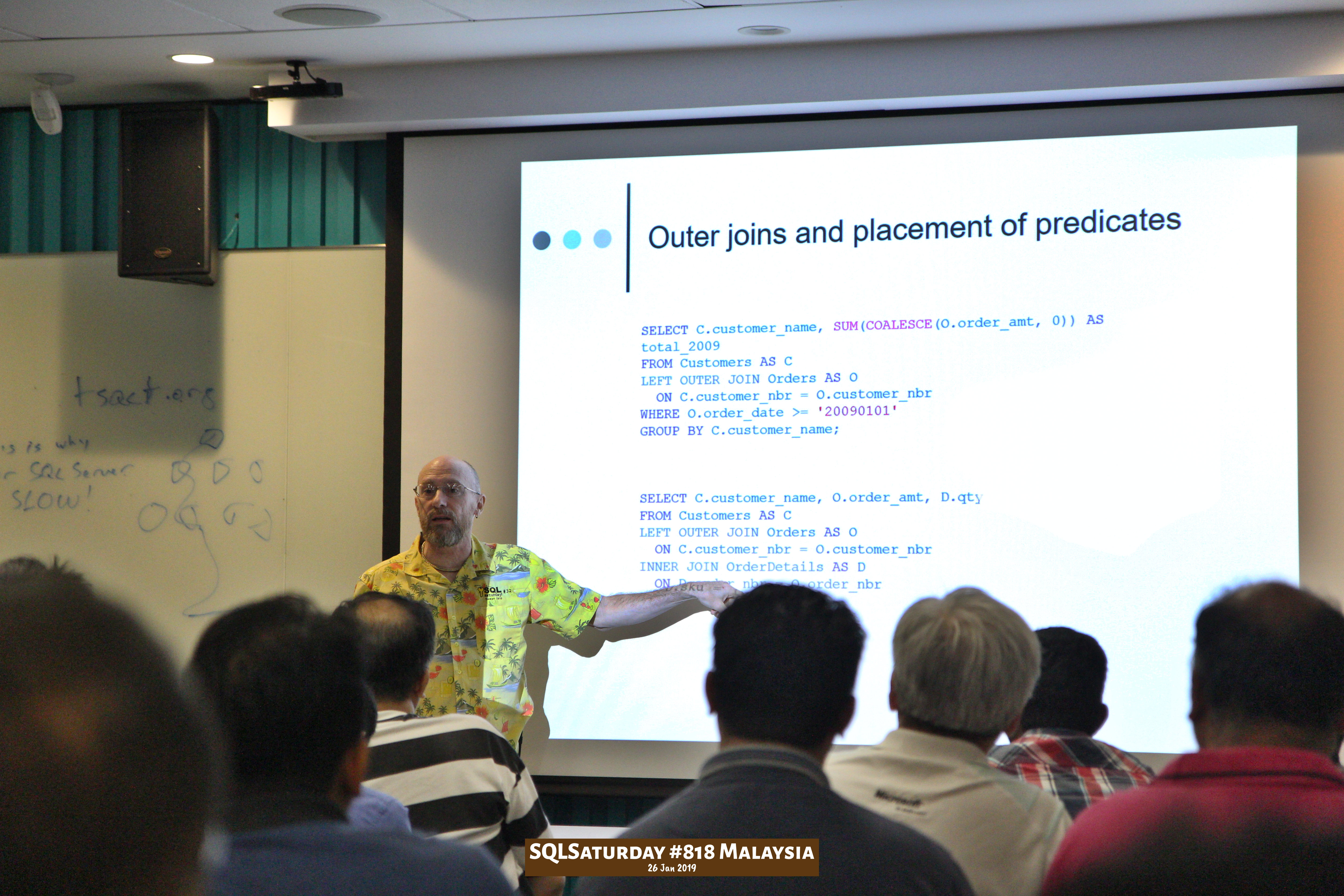 SQLSaturday 818 Malaysia 26 Jan 2019 at Microsoft Malaysia SQLSaturday is a training event for SQL Server professionals and those wanting to learn about SQL Server PC108