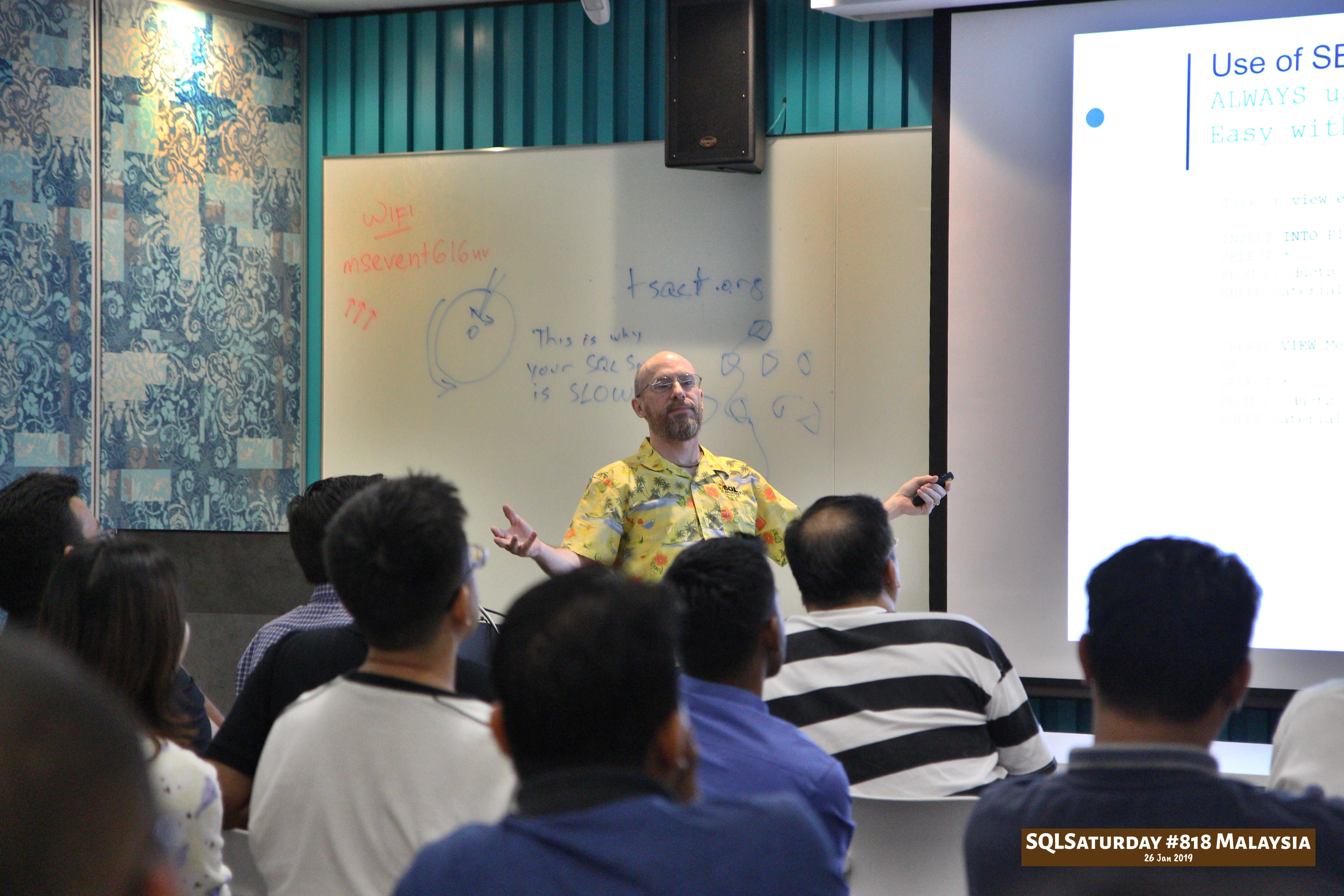SQLSaturday 818 Malaysia 26 Jan 2019 at Microsoft Malaysia SQLSaturday is a training event for SQL Server professionals and those wanting to learn about SQL Server PC110