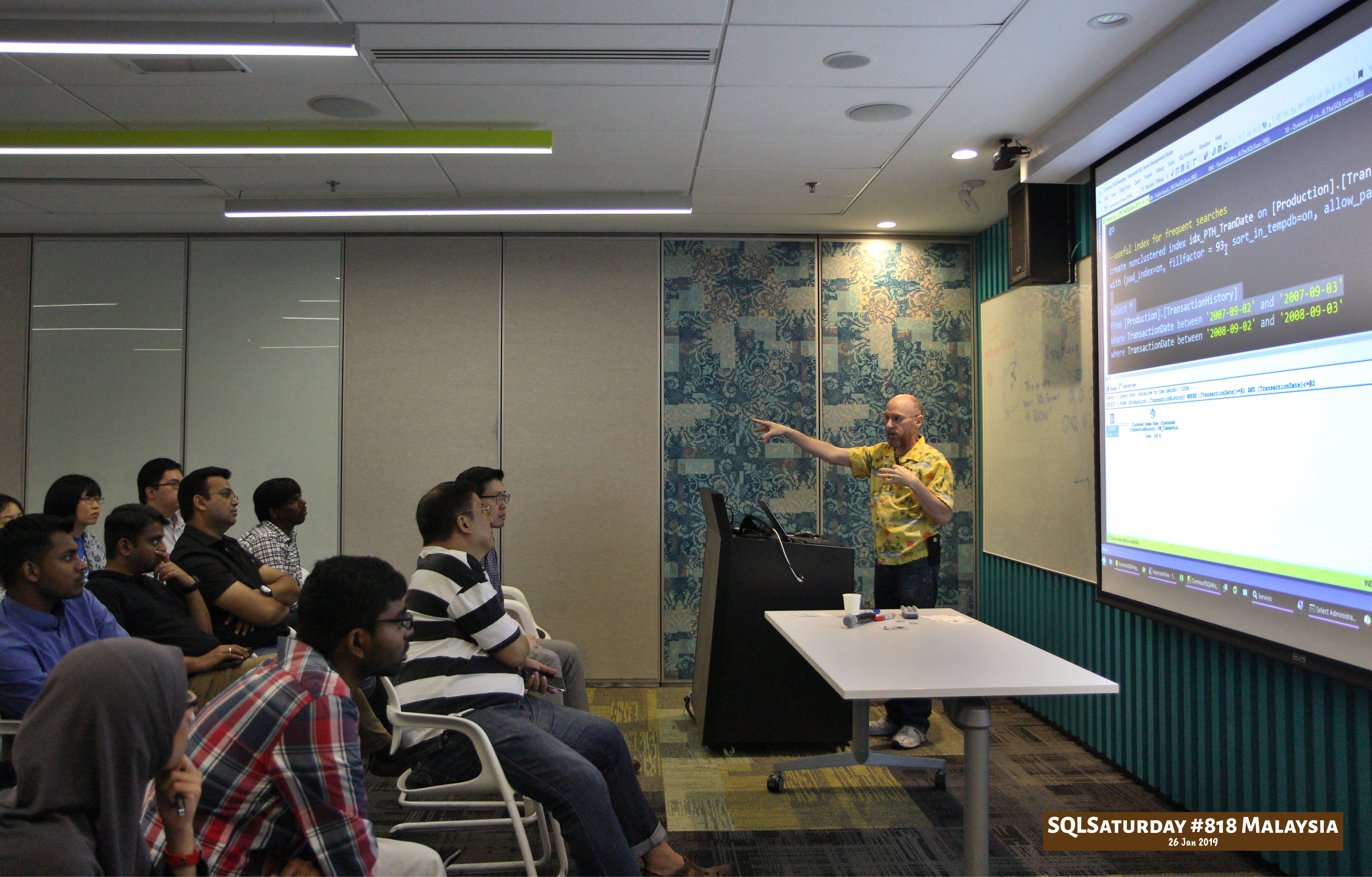 SQLSaturday 818 Malaysia 26 Jan 2019 at Microsoft Malaysia SQLSaturday is a training event for SQL Server professionals and those wanting to learn about SQL Server PC113