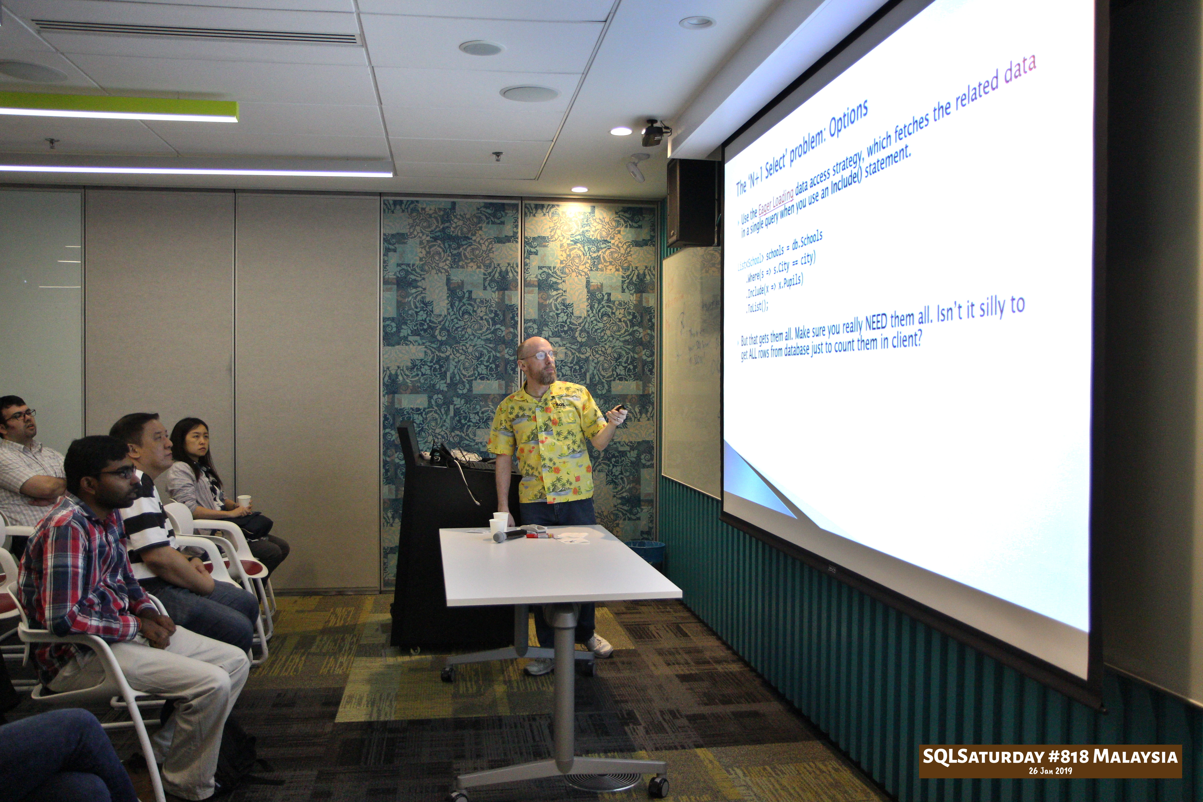 SQLSaturday 818 Malaysia 26 Jan 2019 at Microsoft Malaysia SQLSaturday is a training event for SQL Server professionals and those wanting to learn about SQL Server PC172