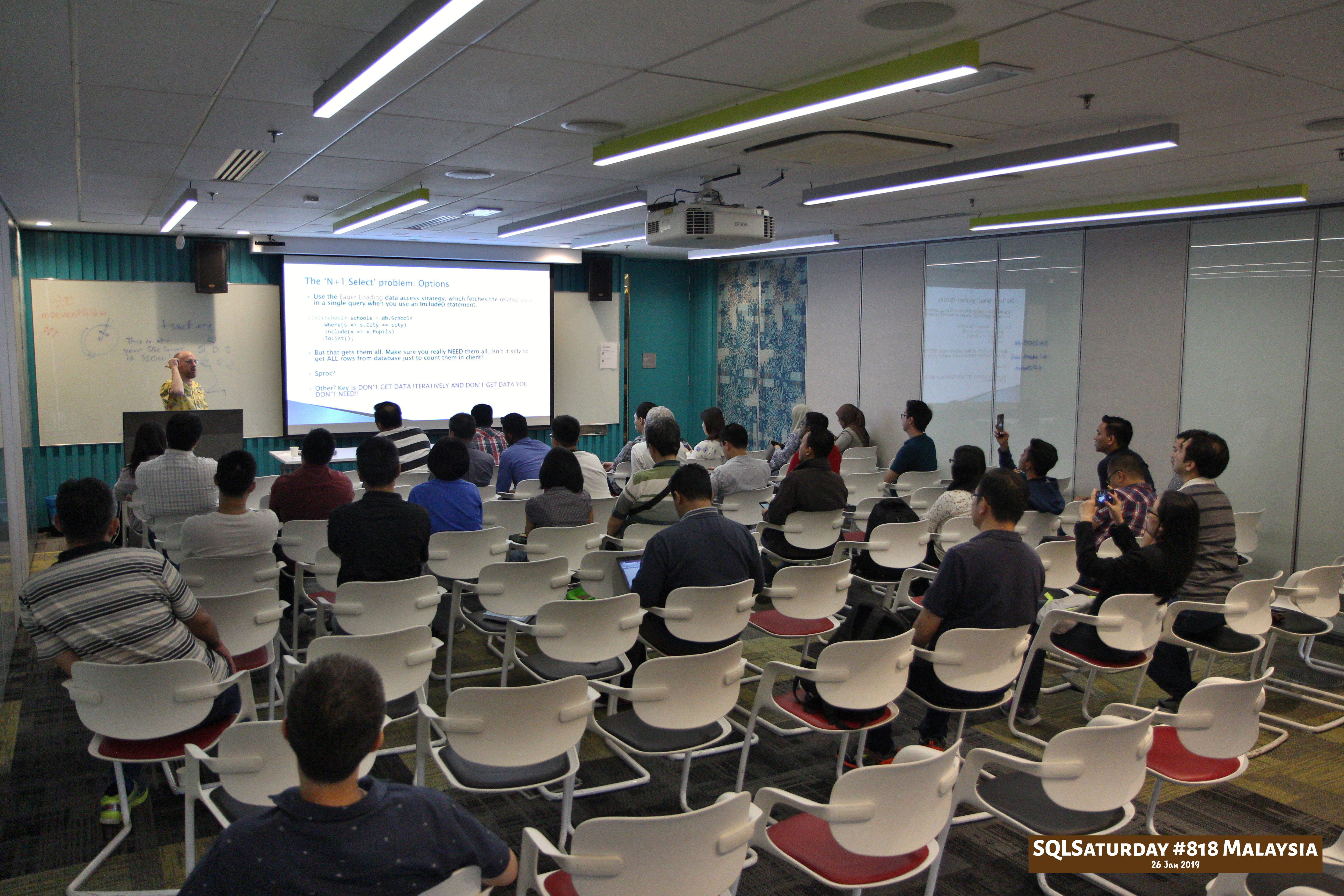 SQLSaturday 818 Malaysia 26 Jan 2019 at Microsoft Malaysia SQLSaturday is a training event for SQL Server professionals and those wanting to learn about SQL Server PC173