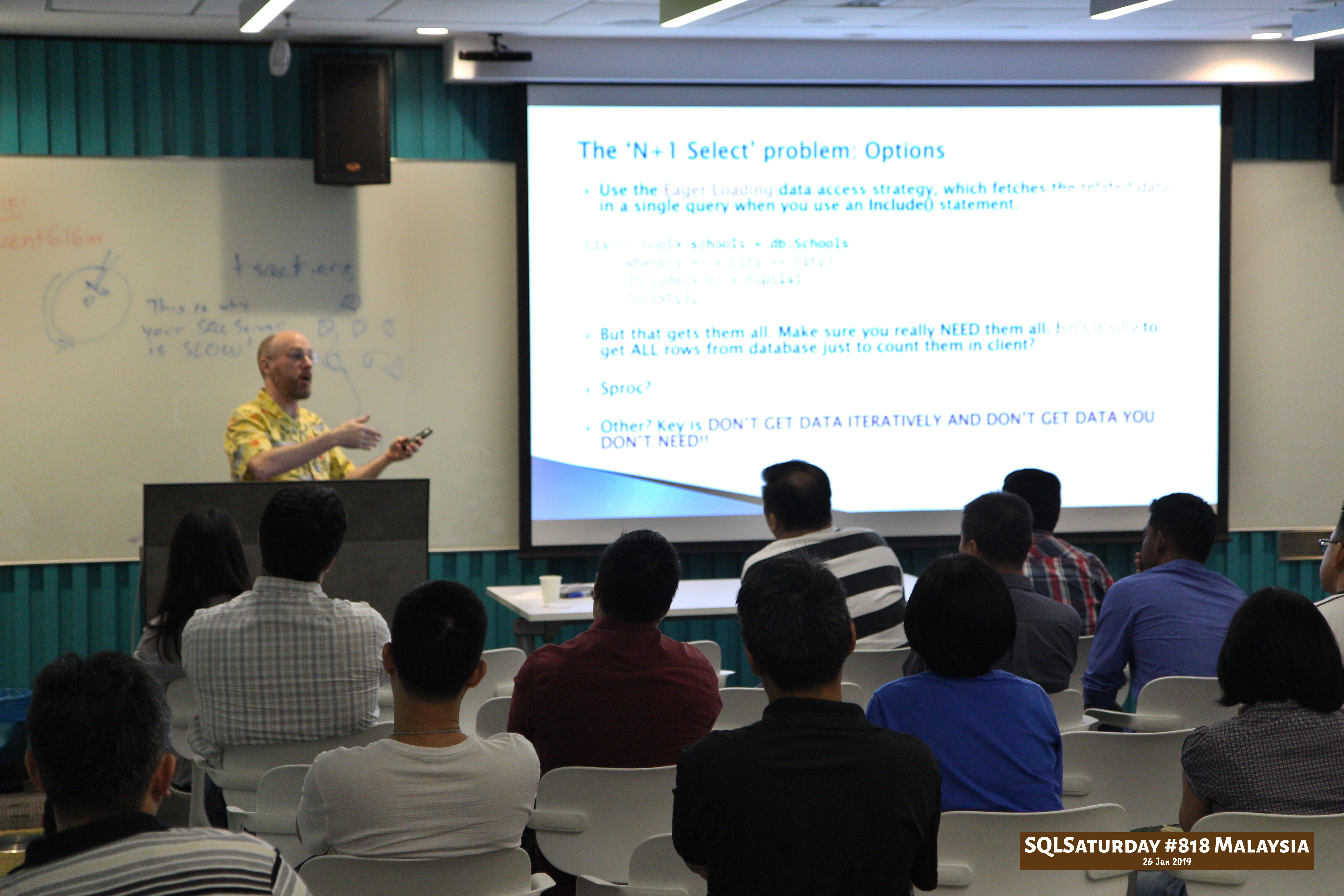 SQLSaturday 818 Malaysia 26 Jan 2019 at Microsoft Malaysia SQLSaturday is a training event for SQL Server professionals and those wanting to learn about SQL Server PC174