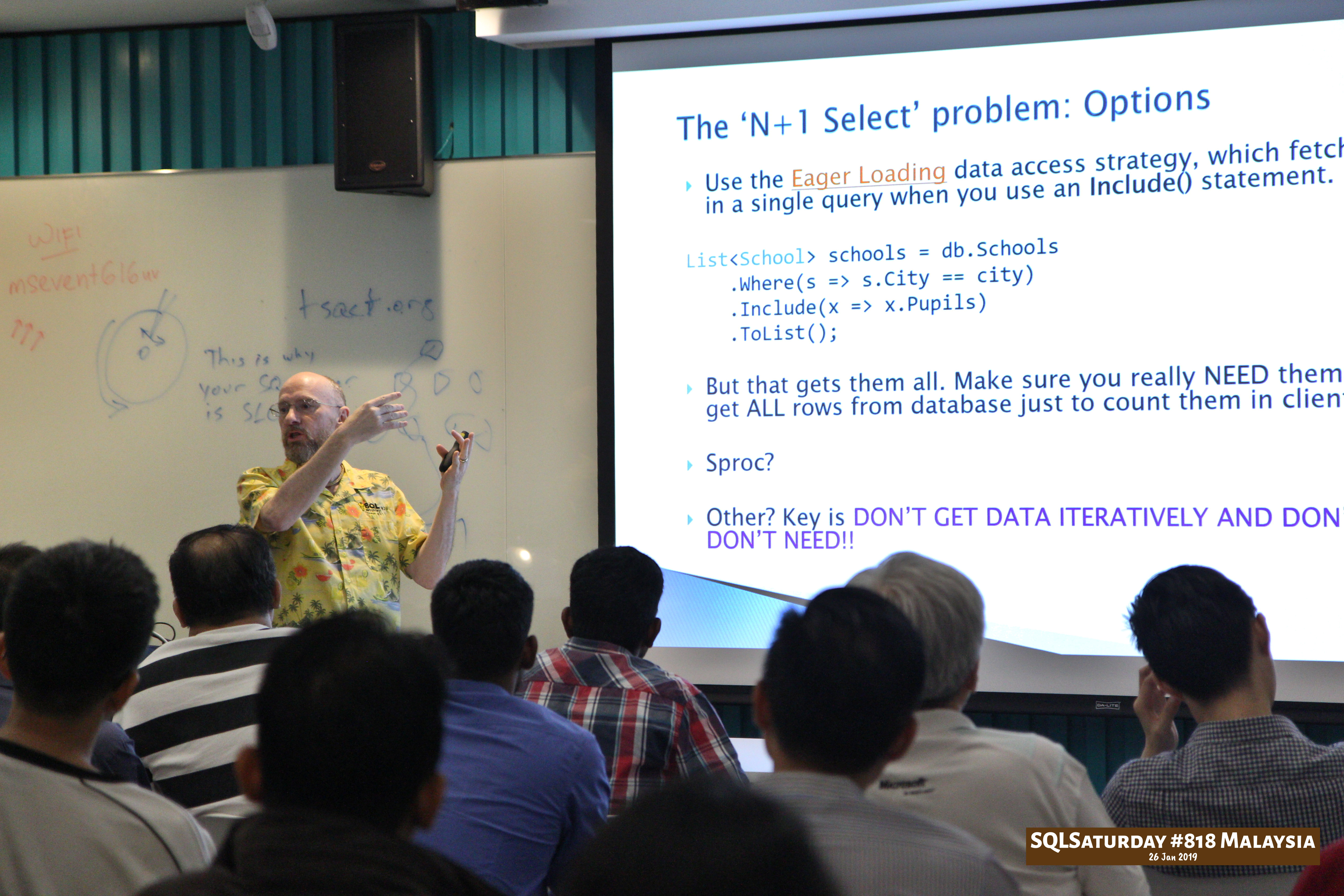 SQLSaturday 818 Malaysia 26 Jan 2019 at Microsoft Malaysia SQLSaturday is a training event for SQL Server professionals and those wanting to learn about SQL Server PC177